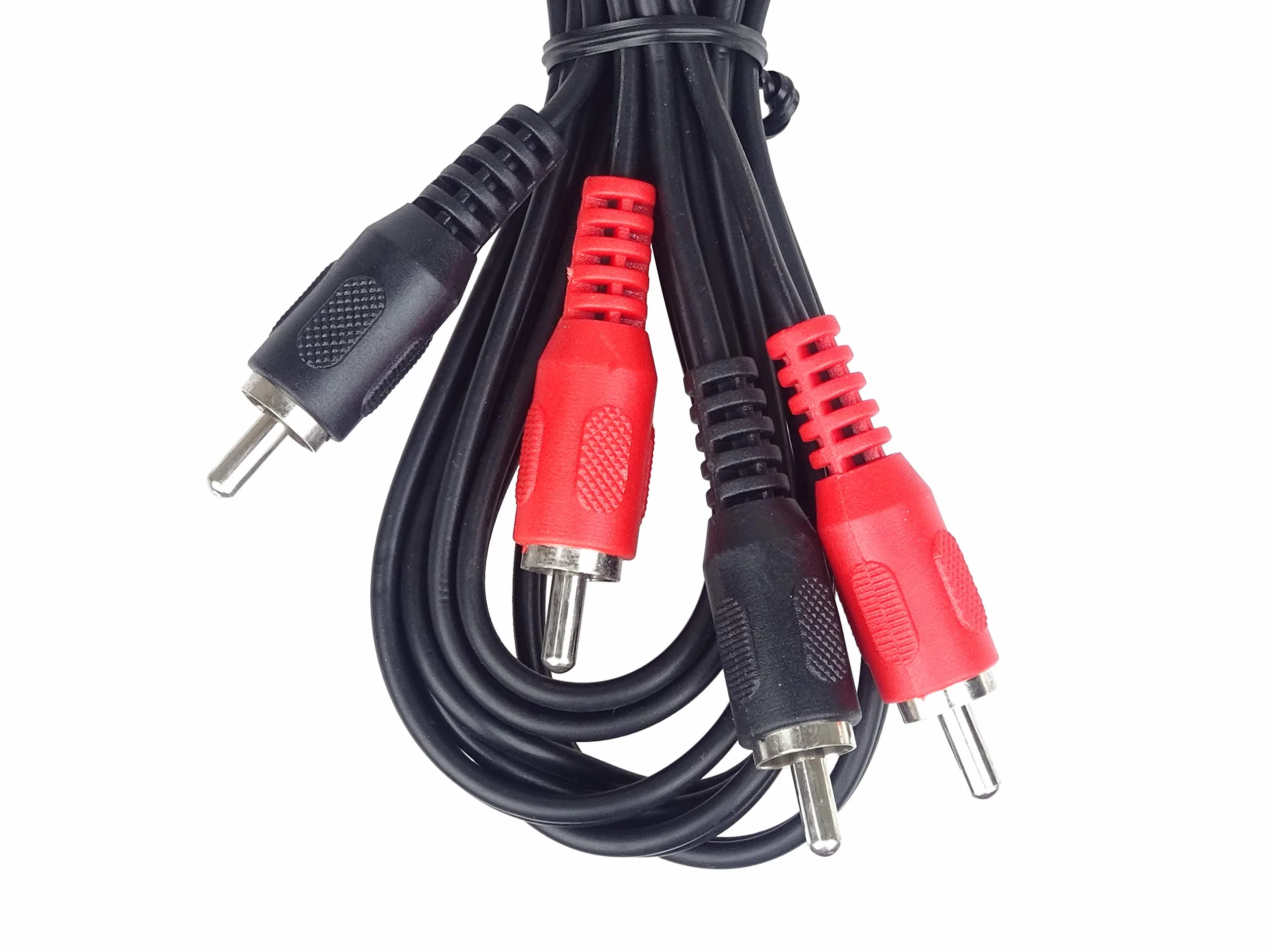 PremiumCord Câble RCA 2m, 2X Fiche vers 2X Fiche, Câble de Connexion Audio Vidéo, Stéréo, pour TV, Téléphones Portables, Mp3, HiFi, Couleur Noir