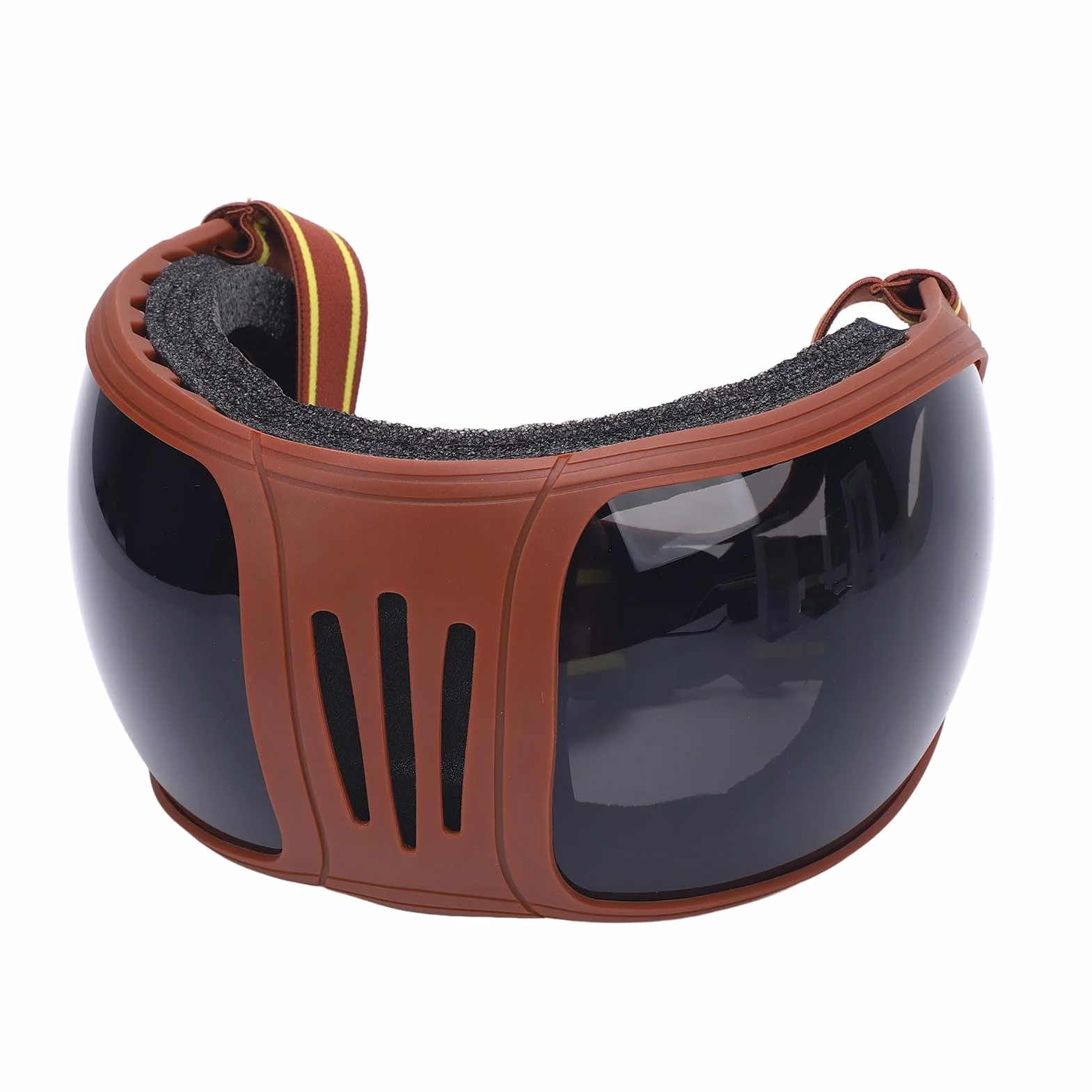 Lunettes d'équitation UV400 Sangles Réglables Rembourrage Mou Sportives Soleil (Gray)