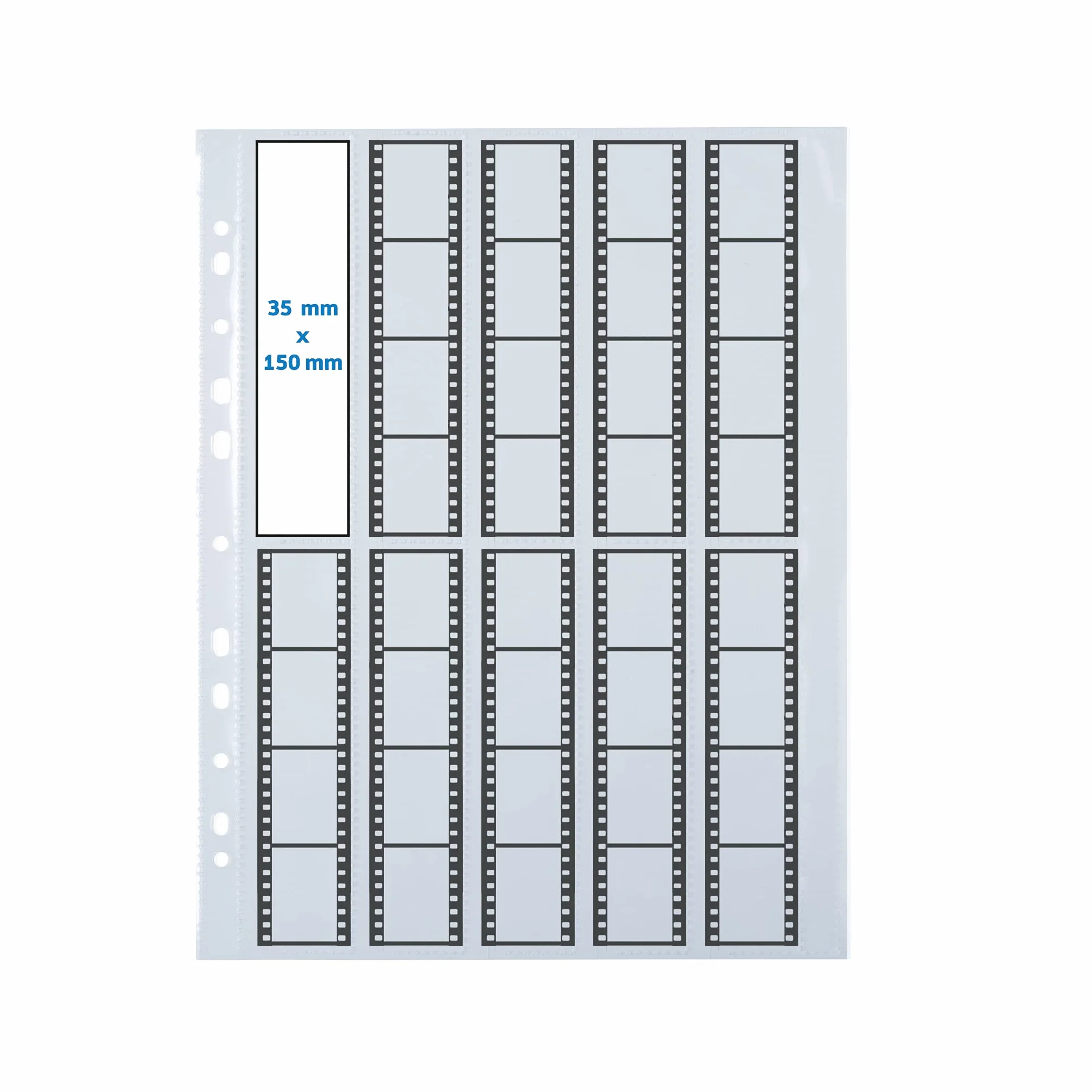 Herma 7760 Pack de 25 pochettes négatifs pour 10 bandes de 4 négatifs (Import Allemagne)