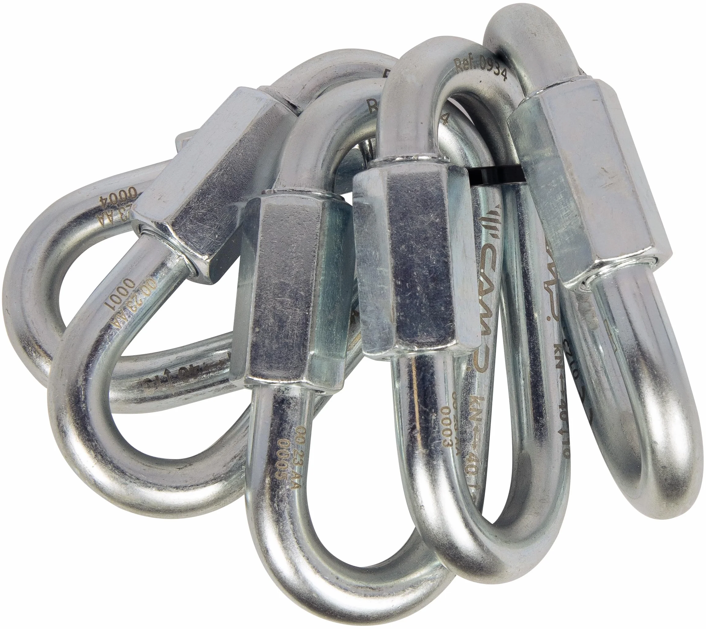 C.A.M.P. Oval Quick Link Steel 8 mm Set 5 Gris