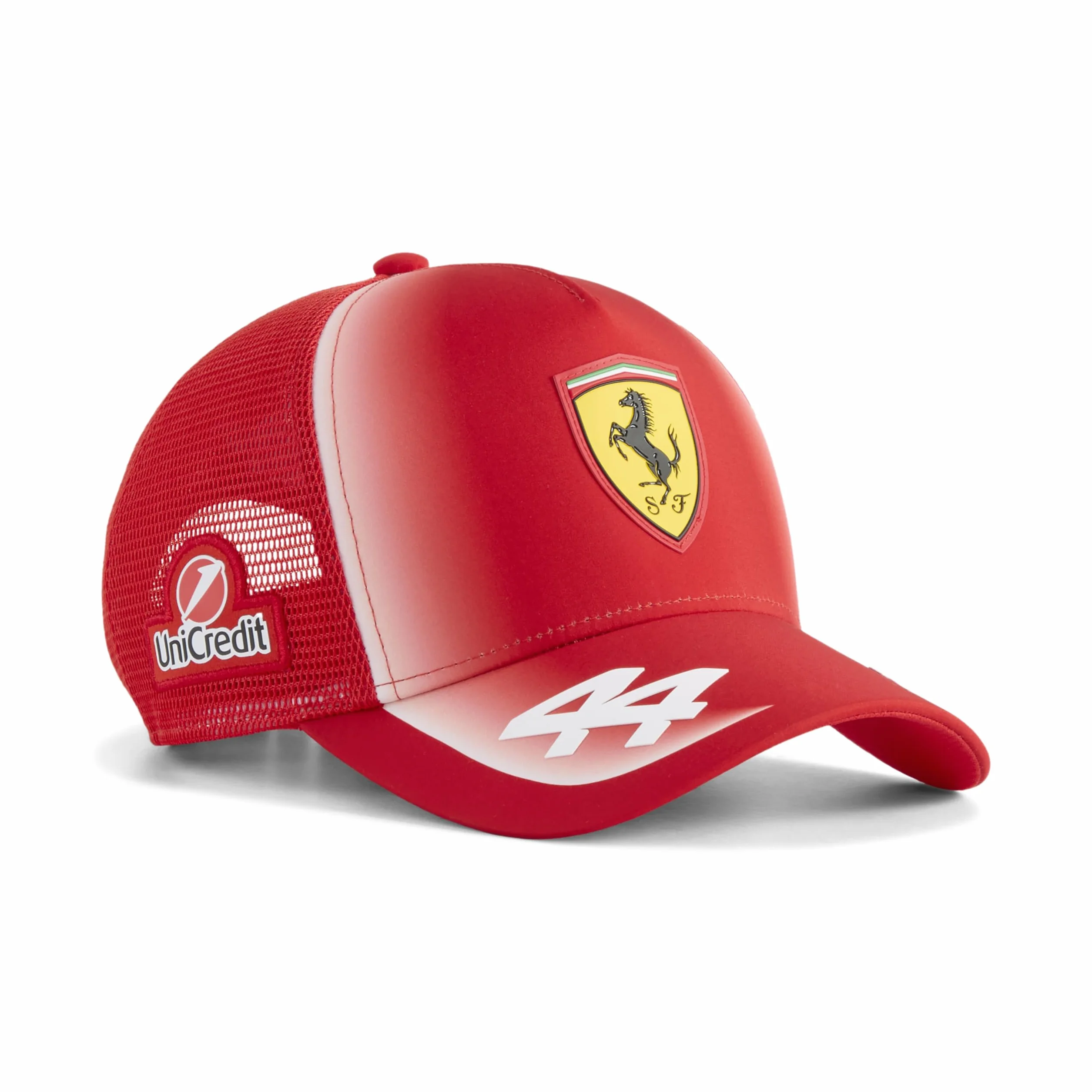 PUMA Casquette Trucker Enfant Scuderia Ferrari F1 2026 Lewis Hamilton Rouge Taille Unique