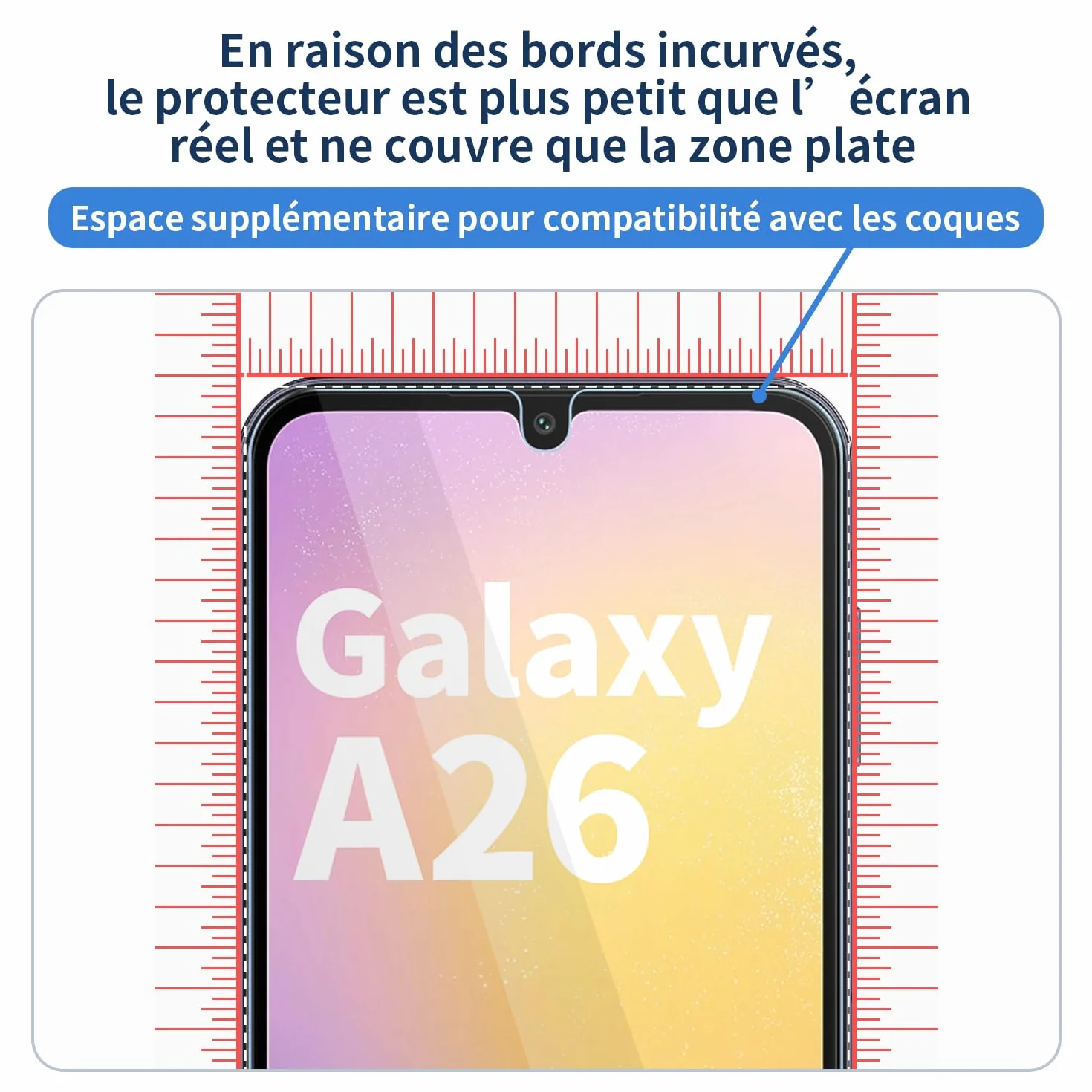 [Lot de 3 Verre Trempé pour Samsung Galaxy A17 / A16 / A26 5G | Film Protection Haute Transparence,[Anti-Rayures], [Sans Bulles], [Installation Facile], Ultra Résistant Dureté 9H Glass