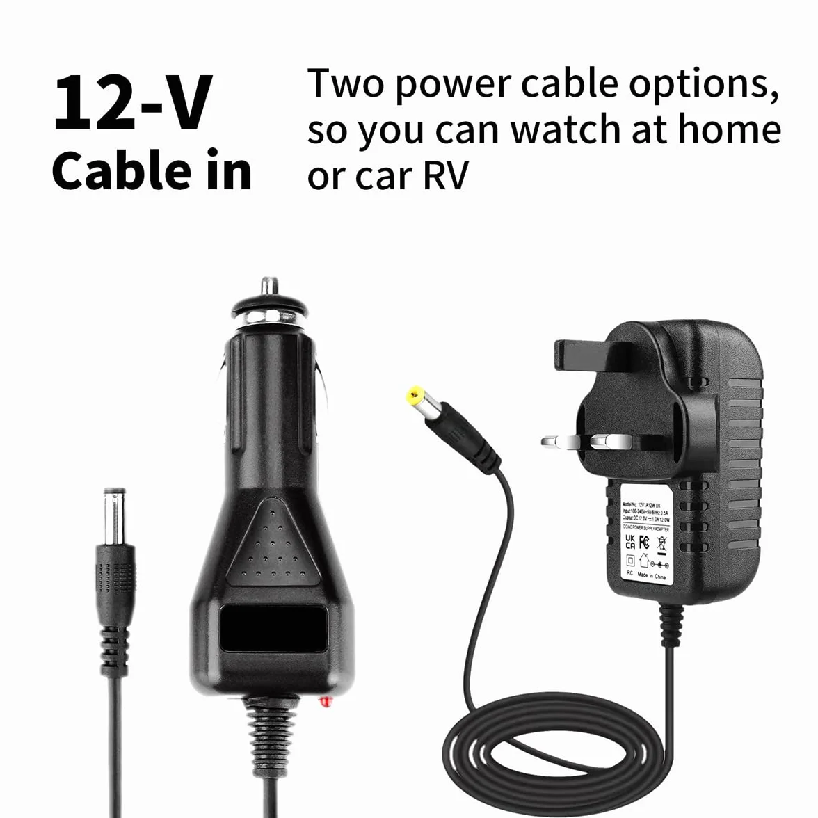KCR 14 Pouces TV Portable/Lecteur DVD Combo avec écran LED Rotatif HD et Tuner TV DVB-T2 numérique/USB/HDMI/AV/Audio, Batterie intégrée, Double Haut-Parleur stéréo