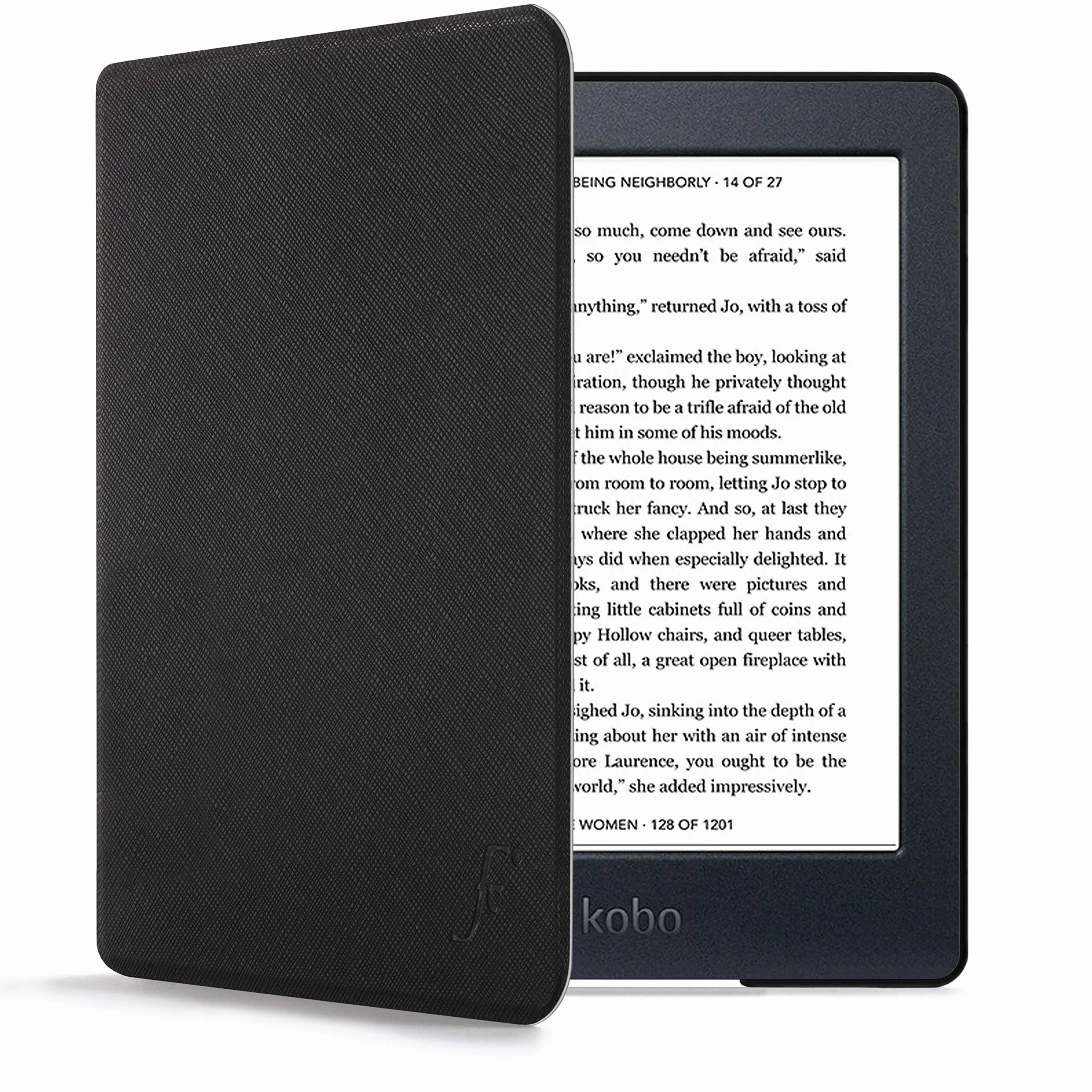 Forefront Cases Étui pour Kobo Nia (Modèle: 2020) - Mince et Léger, Fonction Automatique Veille/Réveil Intelligente Étui, Coque (Housse) de Protection pour Kobo Nia - Noir