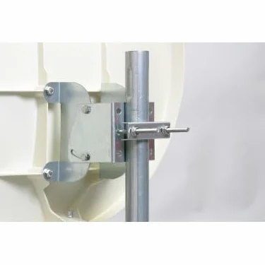 Parabole Satellite Fibre Composite Blanche 60cm + Brides INOX Anti Corrosion