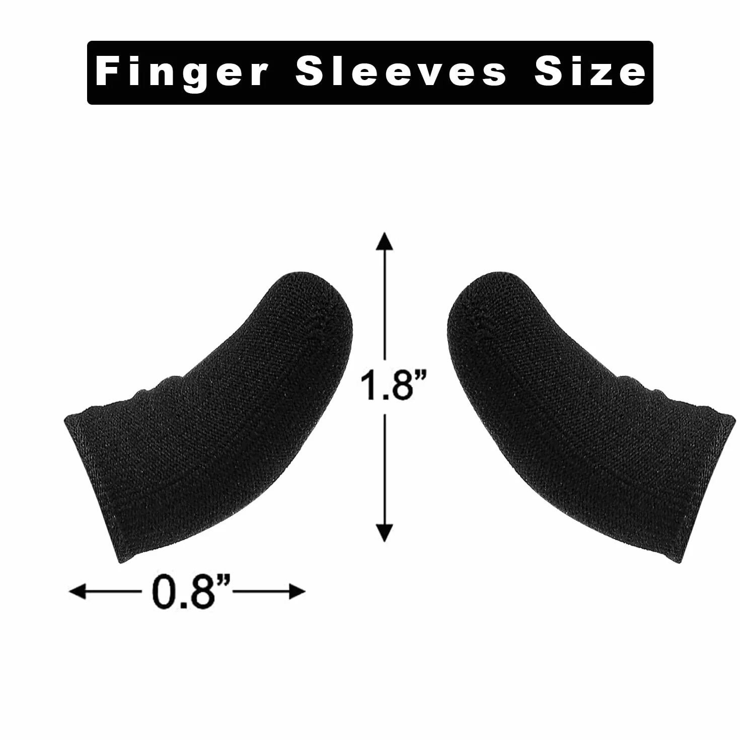 Lot de 4 manchons de doigt pour jeux mobiles, fonctionnement fluide, anti-transpiration, extrêmement fins, compatibles avec téléphones portables et tablettes