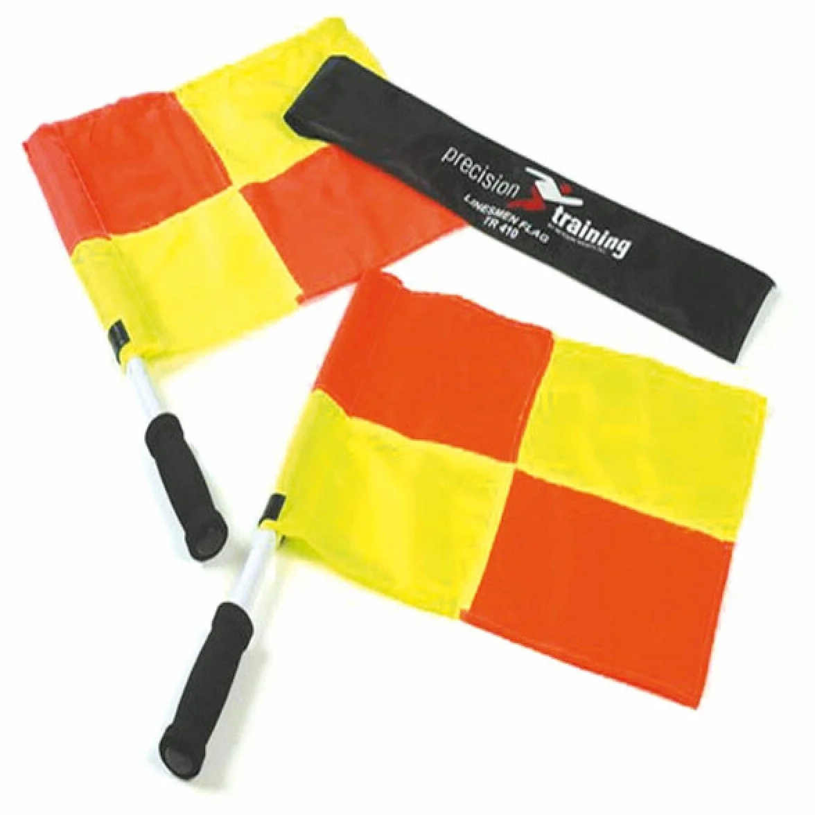 Ensemble Drapeaux pour juge de touche Adulte Jaune Orange Noir
