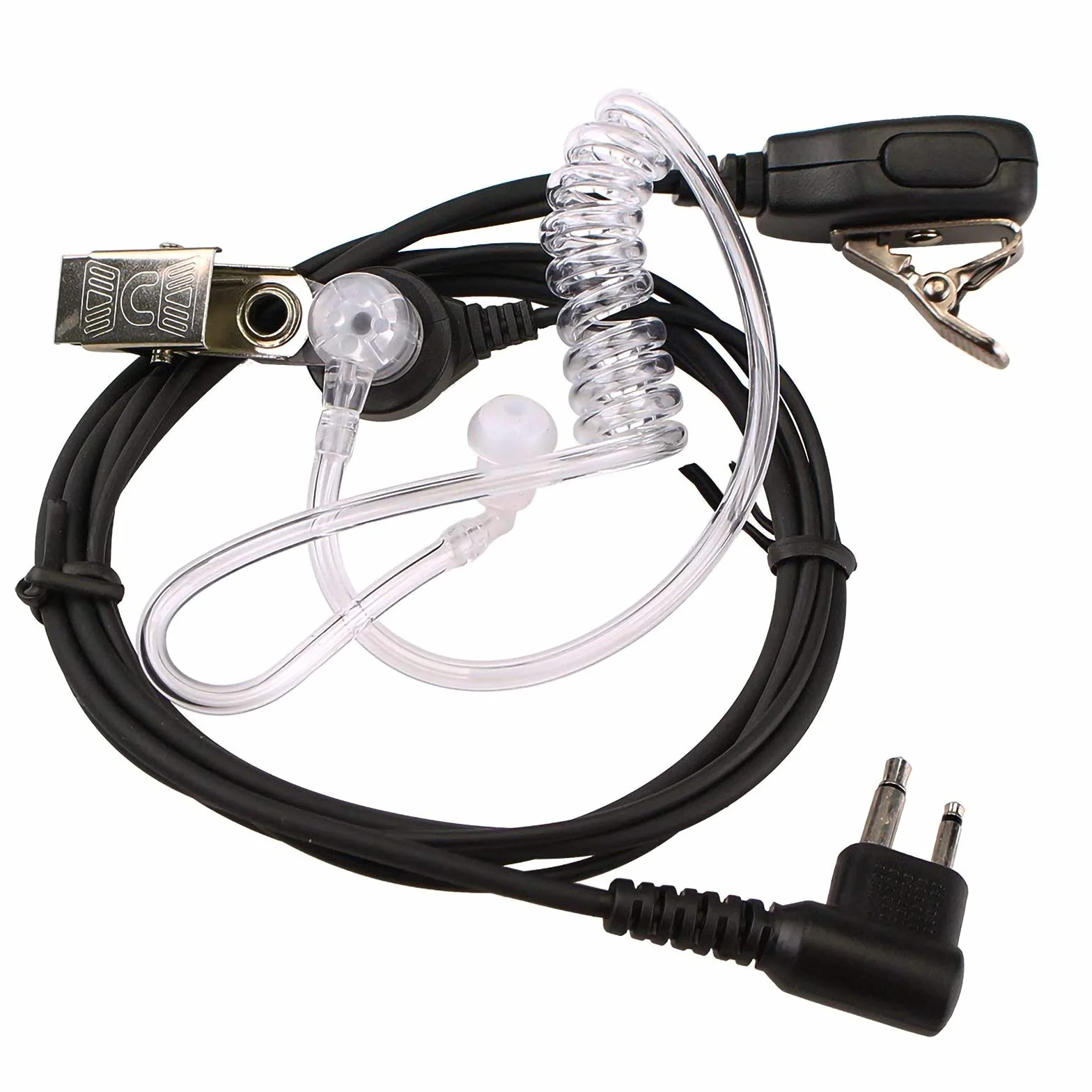 Retevis Oreillette Talkie Walkie 2 Broches Casque Écouteur Compatible Motorola CP040 DP1400 GP68 GP88 GP2000 GP300 CT150 Pro1150 XTN446 SP10 SP21 HYT TC-500 TC-600