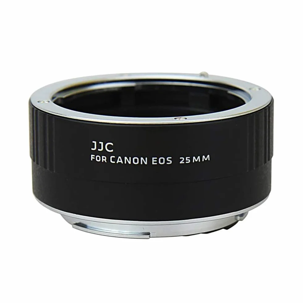 JJC 25mm Métal Ensemble Tube d’Extension Automatique Macro pour Canon EOS Caméra