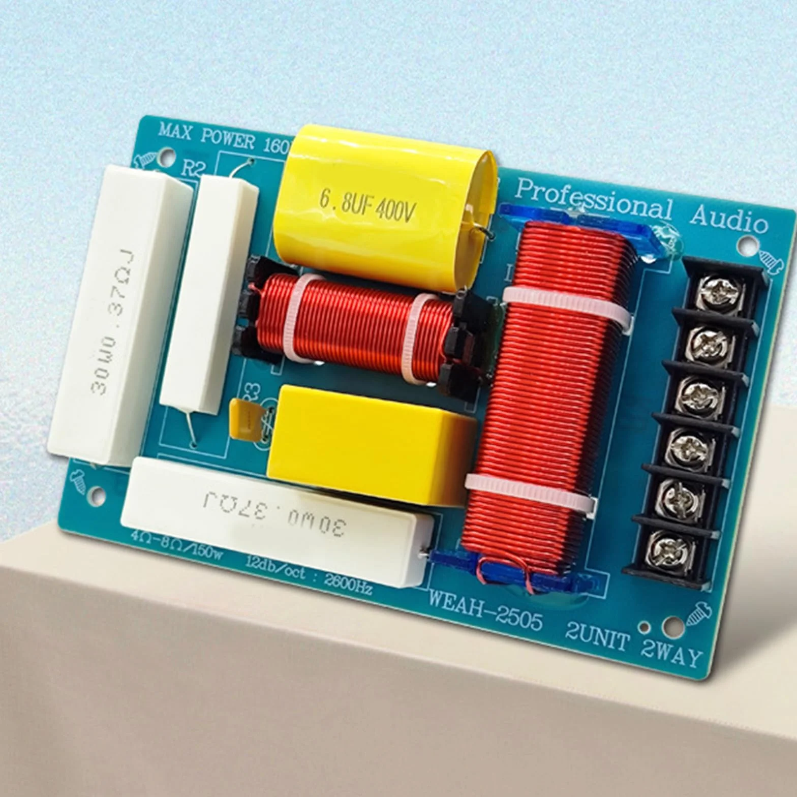 Séparateur de fréquence de haut-parleur 2 voies haute performance pour projets de chips aigus et basses profondes
