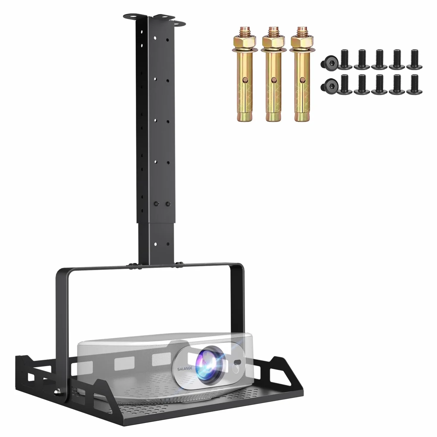 Salange Support Mural Universel pour Vidéoprojecteur, Réglable en Hauteur, Charge Lourde, pour Home Cinéma et Bureau