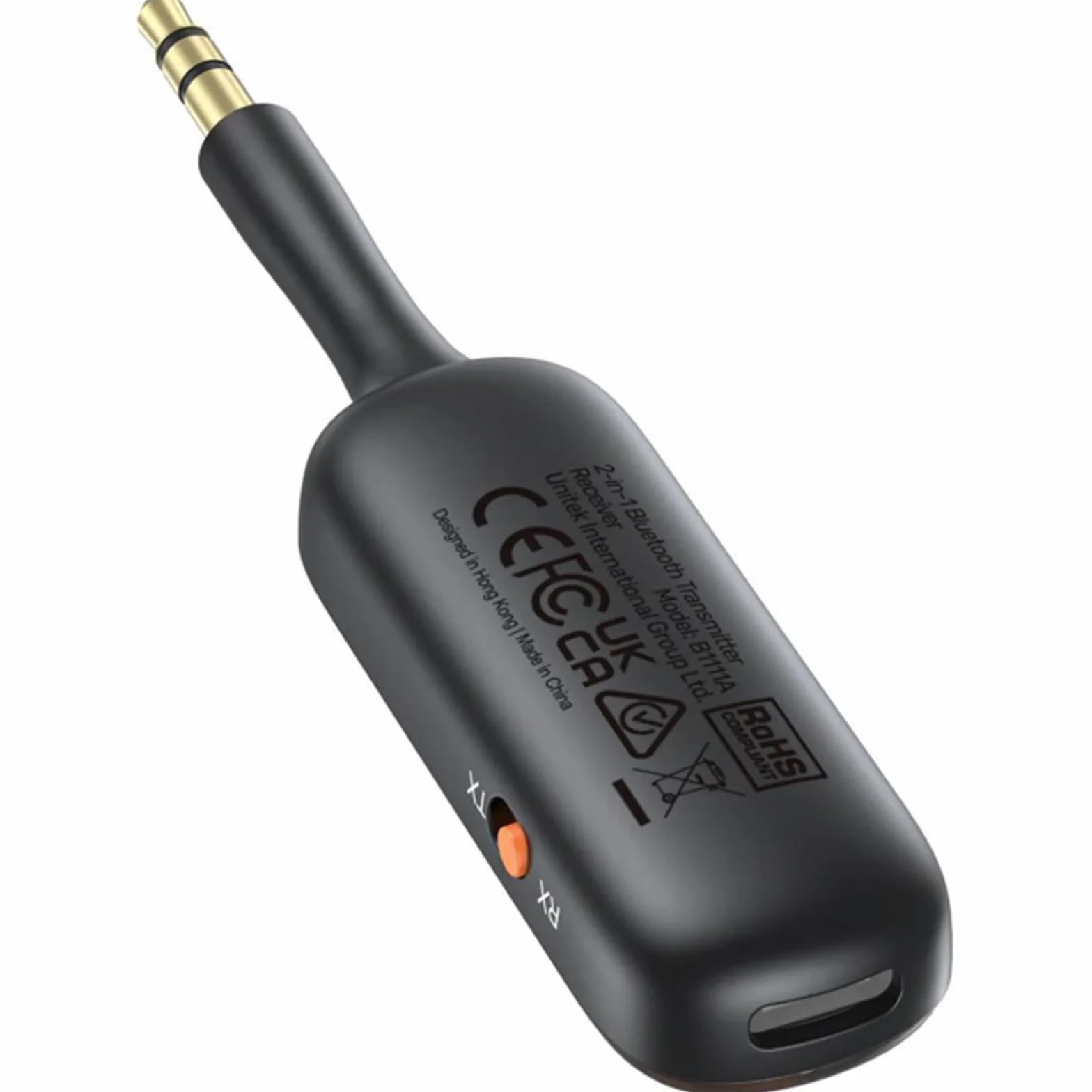UNITEK Emetteur/Récepteur Audio Bluetooth sur Batterie (10h) ou sur Secteur - Jack 3.5mm