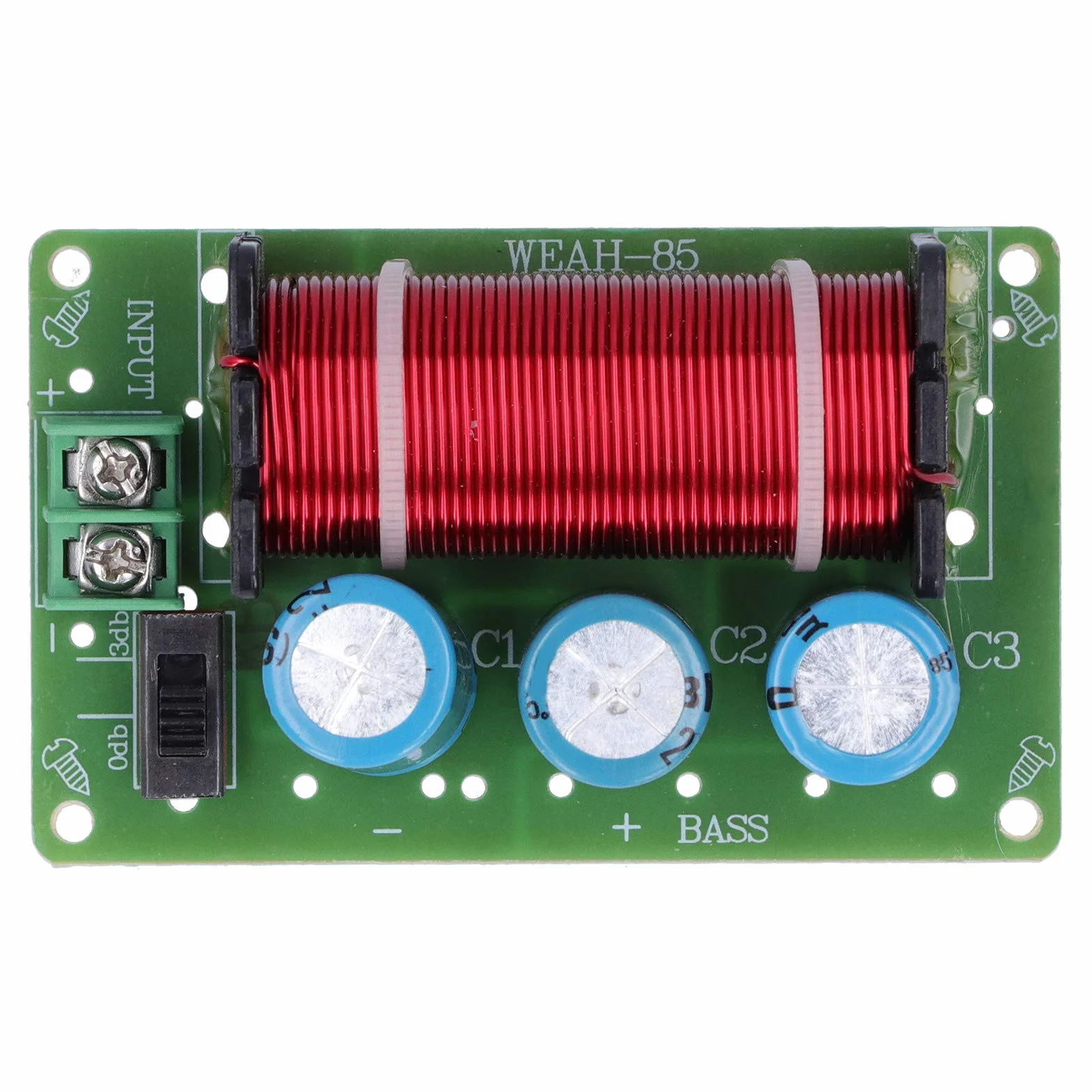 Filtre Passe-Bas, Filtre Passe-Bas pour Subwoofer Haut-Parleur Diviseur Conseil Basse Fréquence Subwoofer Crossover Fournitures Industrielles 200W