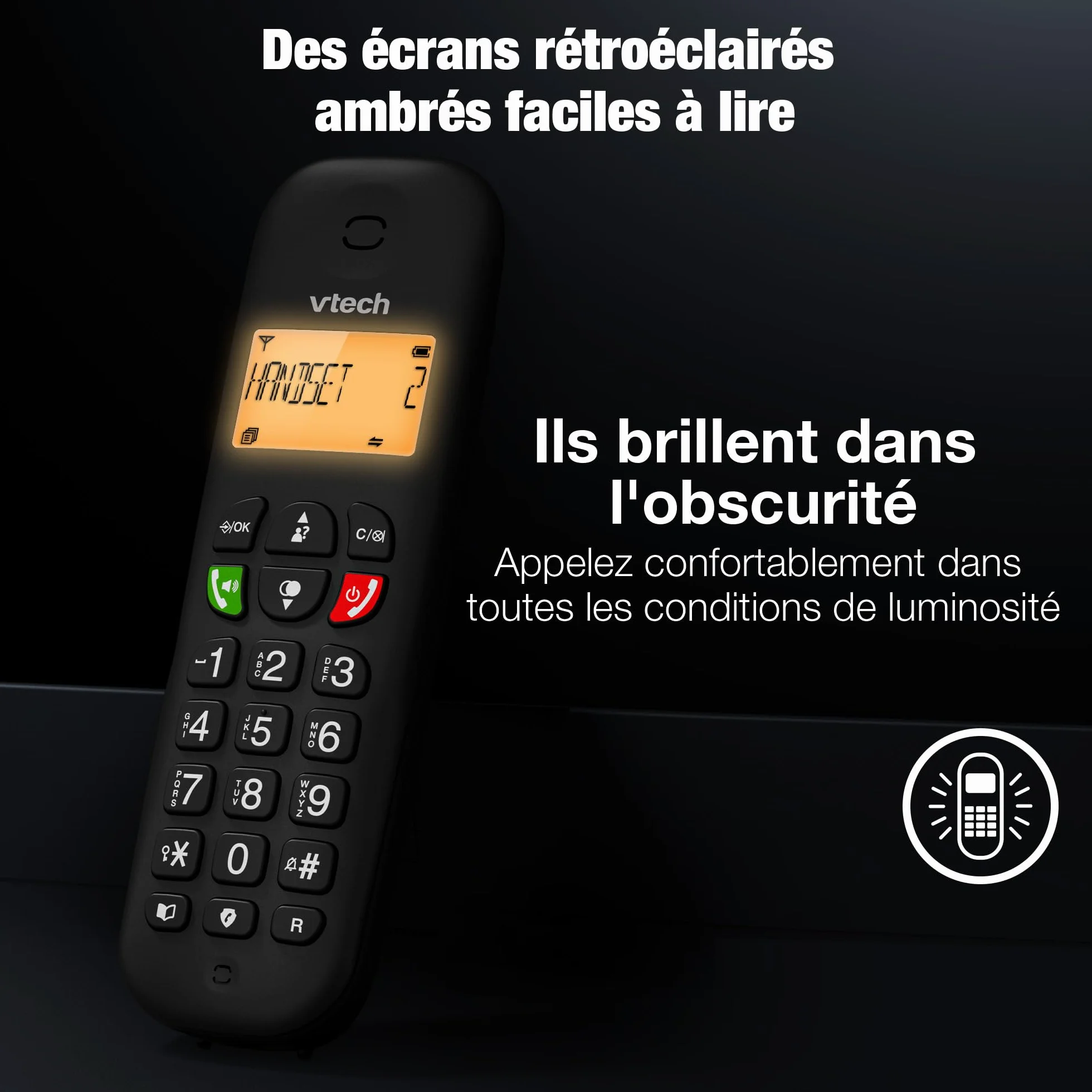 VTech CS901 Téléphone sans Fil DECT 2 combinés, Blocage d’appels, Identification, Haut-Parleur