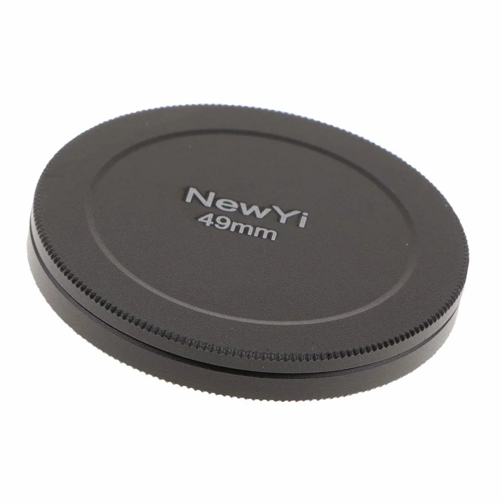 Lot de 3 capuchons de protection en métal pour filtre d'objectif d'appareil photo 49 mm Noir