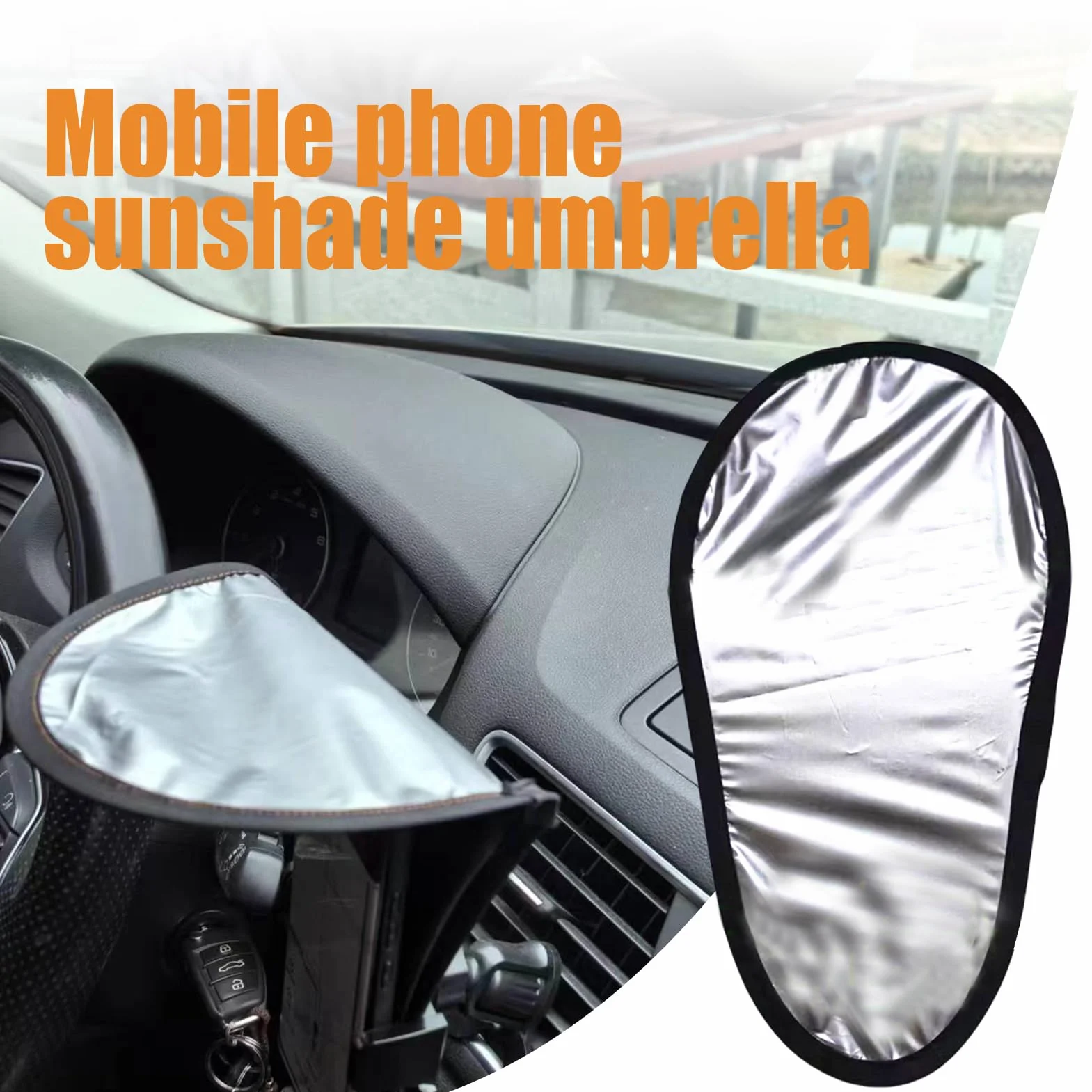 Pare-soleil pour téléphone portable – Parapluie anti-éblouissement et blocage de la chaleur pour smartphone, résistant aux intempéries, empêche la surchauffe, réduit les reflets, préserve la clarté de