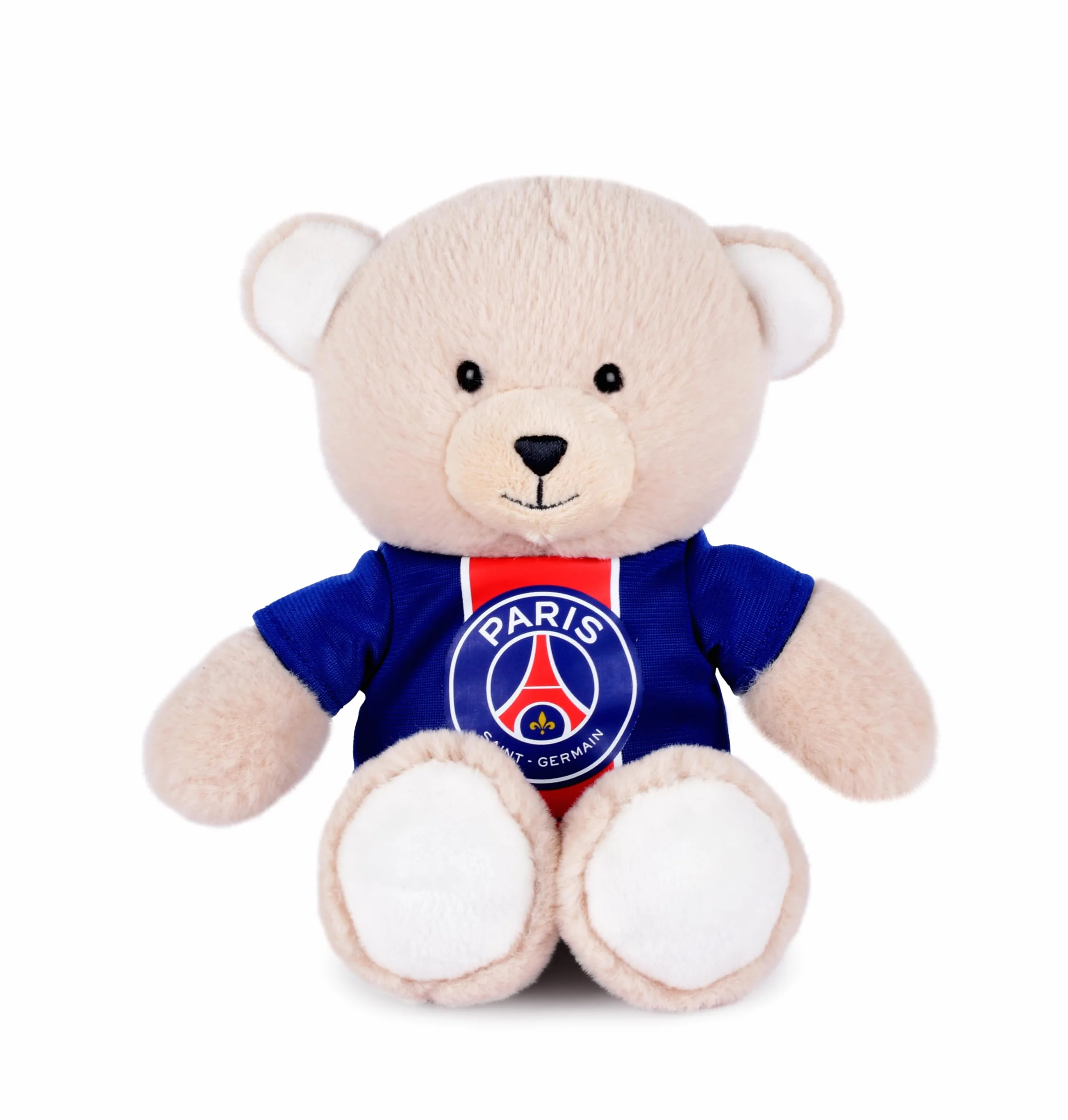 Peluche Mascotte Ours PSG 23 cm Licence Officielle Paris Saint-Germain Maillot Amovible Souvenir Fan Foot