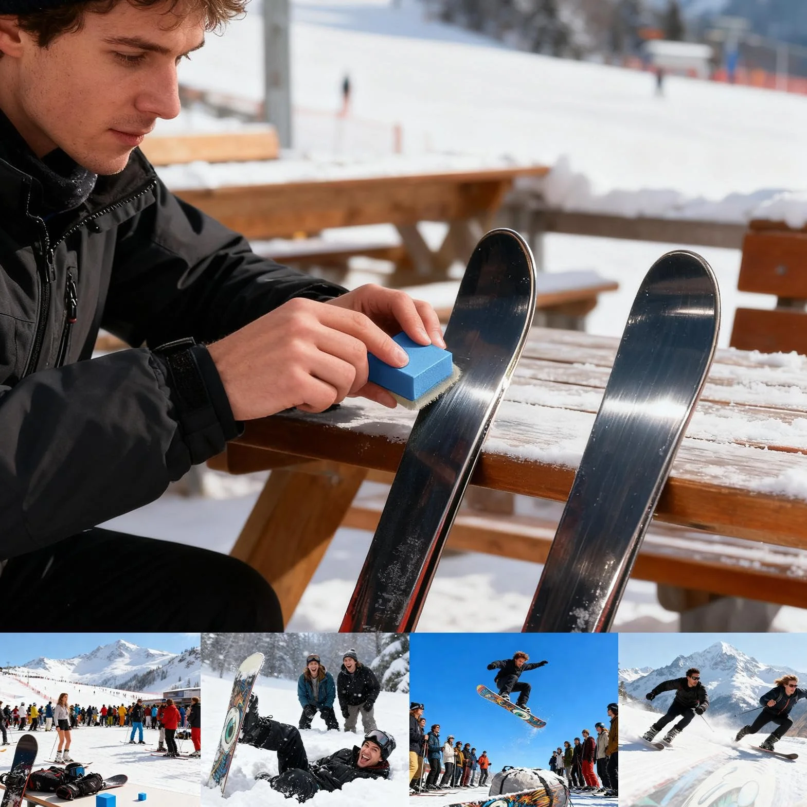 Garryflex Bloc Abrasif Corindon Blanc 5x4x2 Cm Grain 120 Bloc De Meulage En Caoutchouc Pour Ski