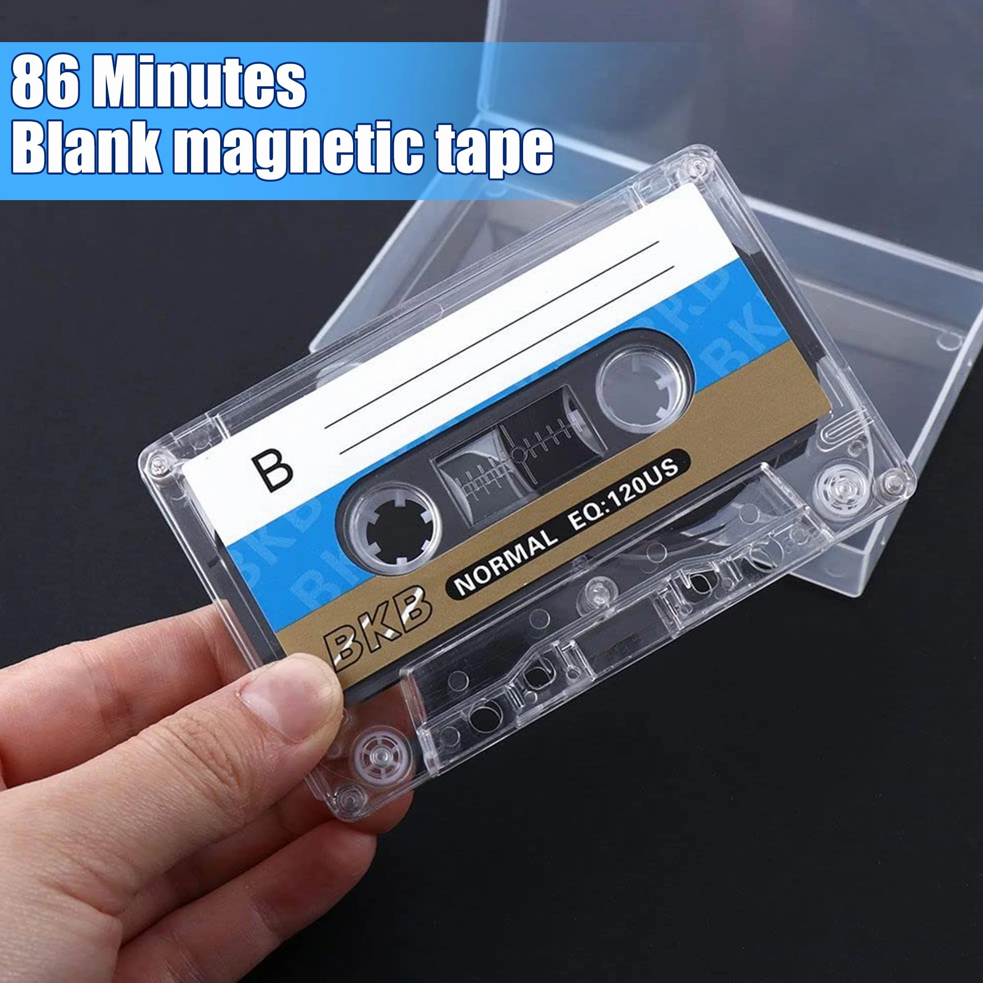 Lot de 5 cassettes audio vides, à faible bruit, cassettes de musique de 90 min, cassettes vides, convient pour les conférences, les séminaires et les enregistrements quotidiens