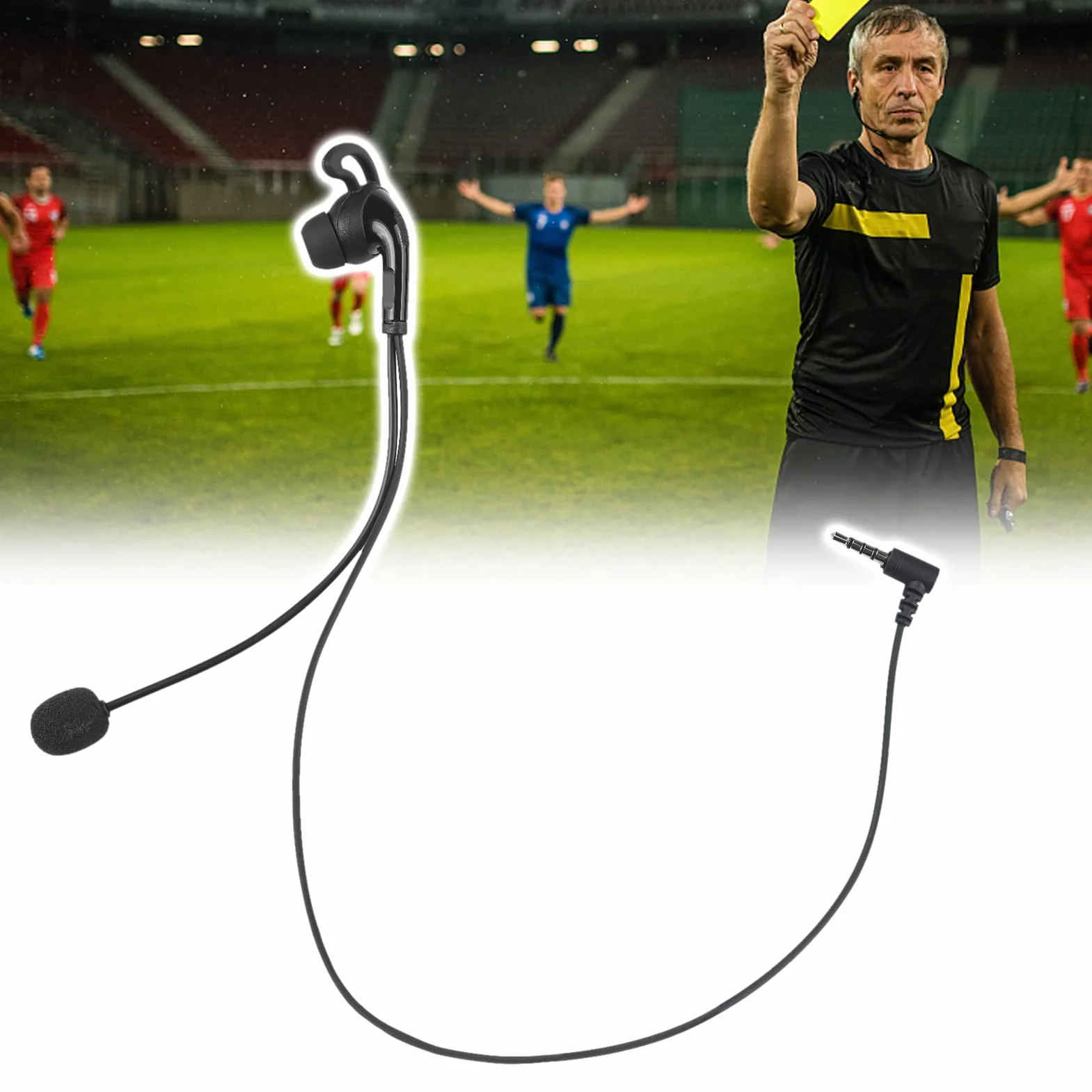 Casque D'arbitre avec Microphone écouteurs pour Arbitres de Football Handball