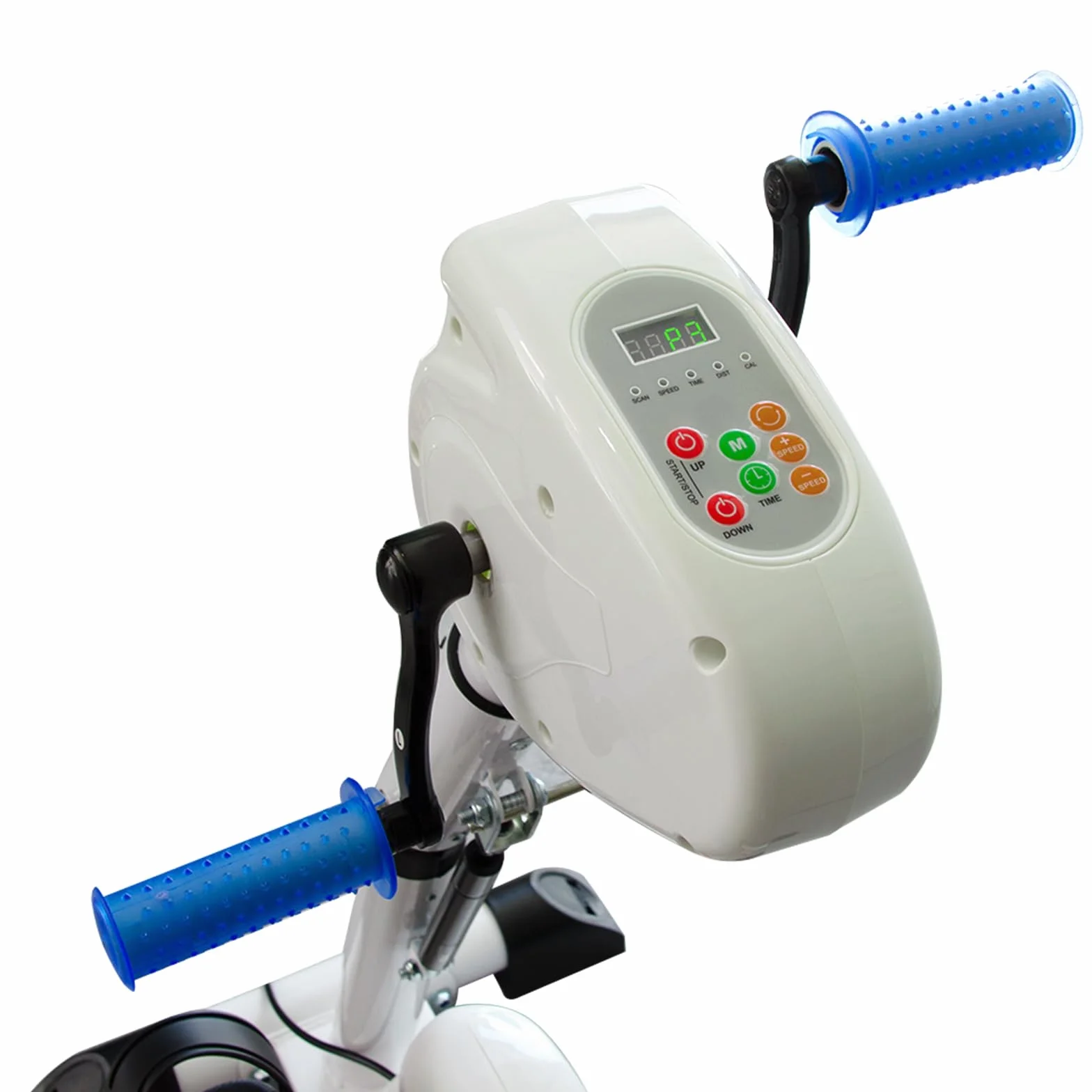 Mini-Vélo Double Pédalier Électrique Bras Jambes 12 Niveaux Vitesse 12 Programmes Pédales Bidirectionnelles