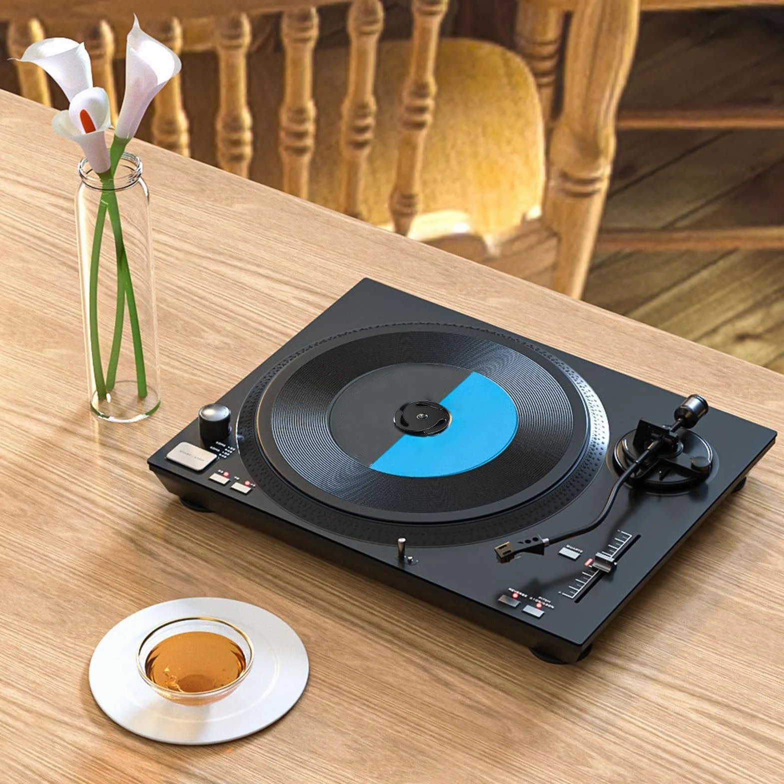 Adaptateur 45 RPM - Adaptateur d'enregistrement 45 RPM - Feuille de conversion en aluminium pour disque vinyle 45 tr/min - Pièces de platine Technics multifonctions et stables - Inserts d'adaptateur
