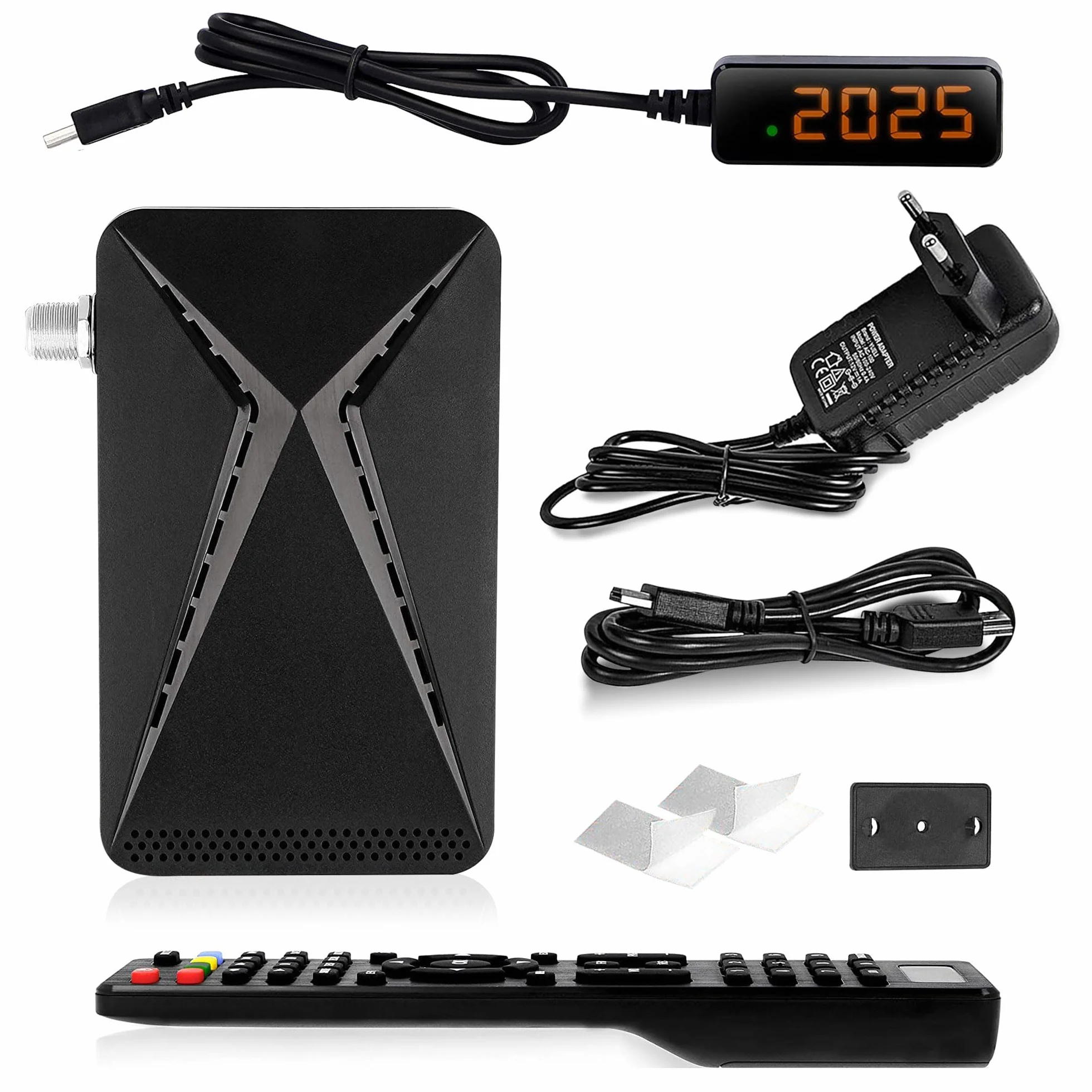 HD-line 26100 Mini Récepteur Satellite DVB-S2 /ARD & ZDF SD avec arrêt Automatique/Récepteur numérique Full HD 1080p (HDTV, USB)