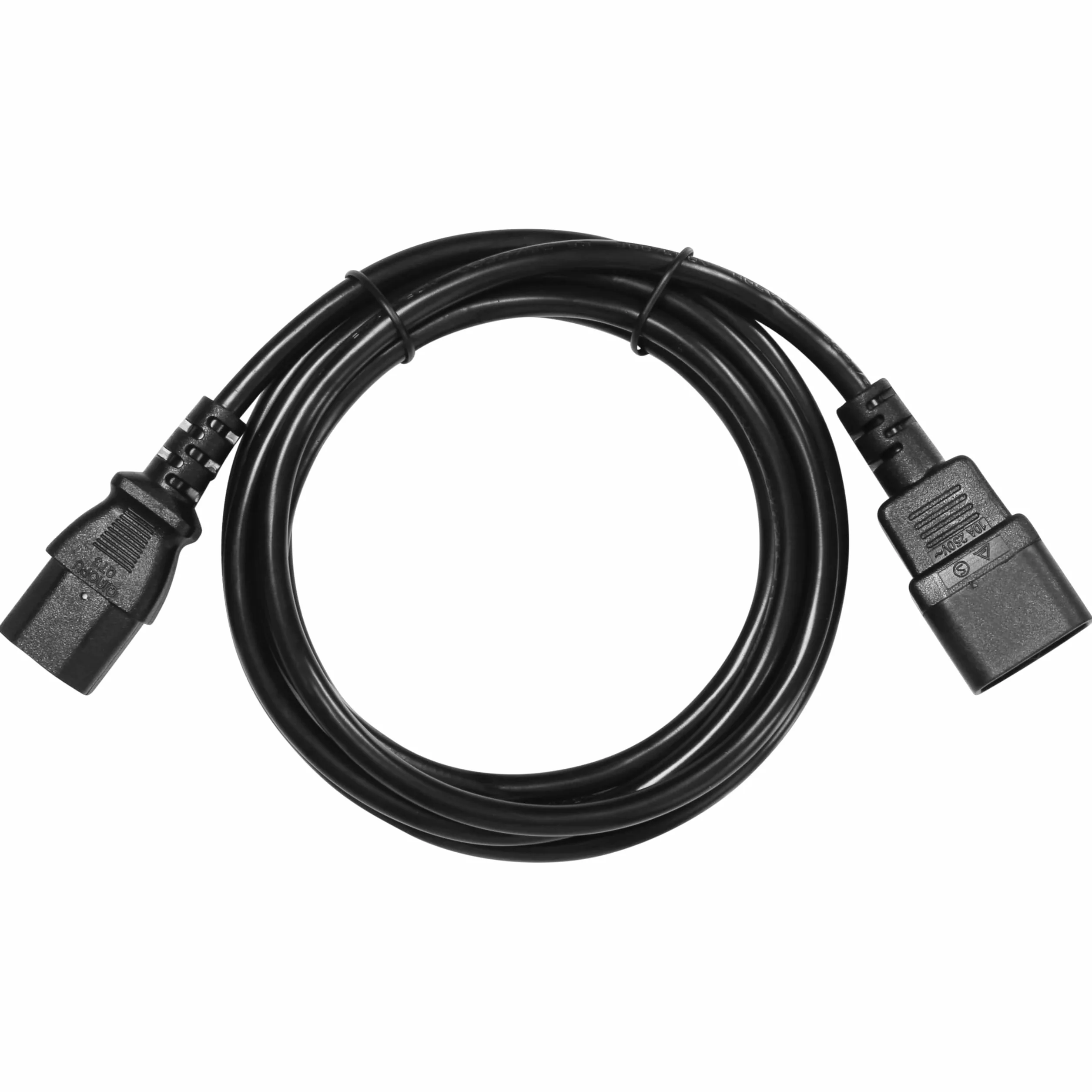 PremiumCord Extension d'alimentation pour PC 230V 5m, Rallonge IEC 320, Prise à Fiche, IEC 320 C13 pour C14, Câble d'alimentation, Couleur Noire