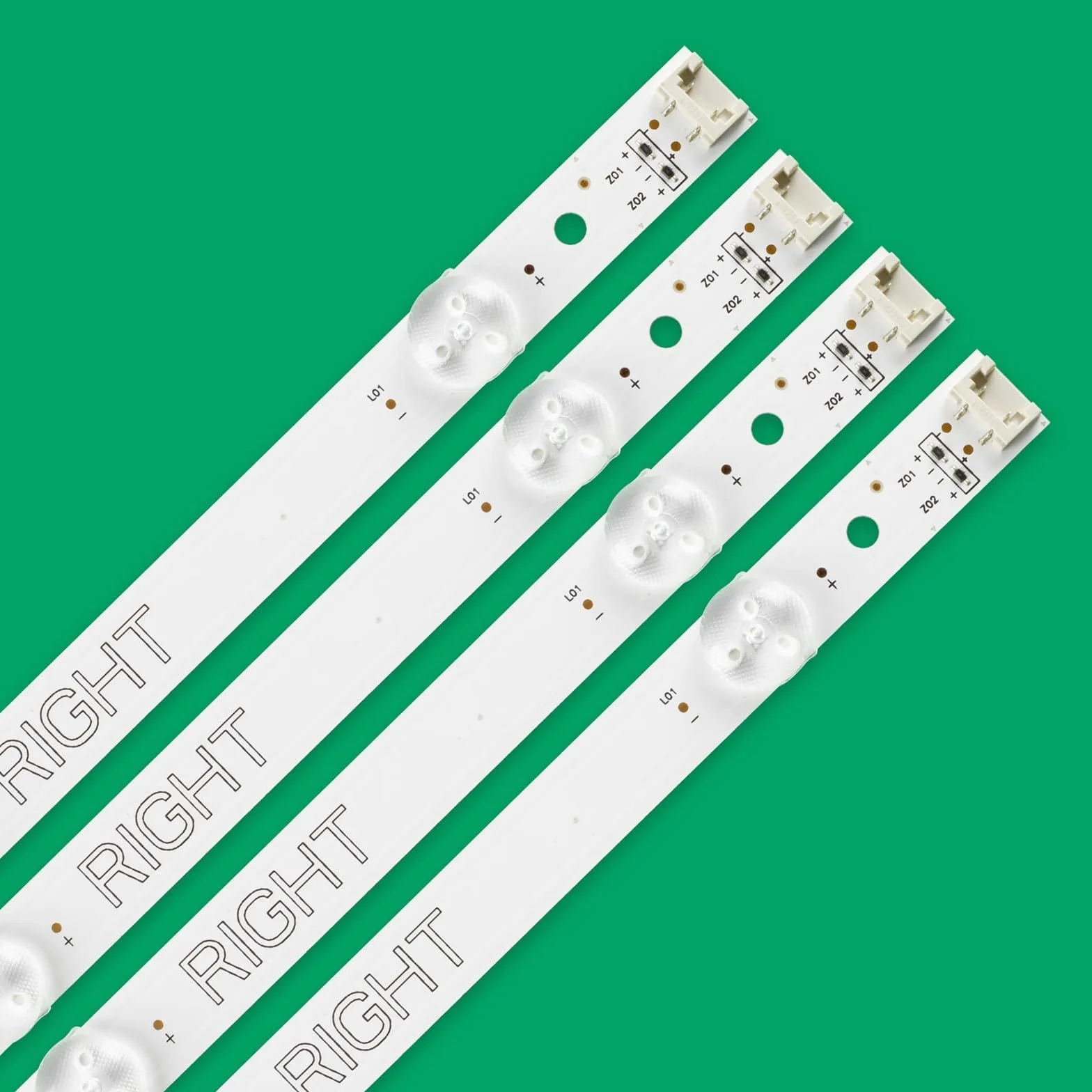 Kit 8 pièces Bande de rétro-éclairage LED for LG 49UJ630V 49LJ550M 49LJ5500 49LG594V NC490DUE-AAFX1-41CA GAN01-1294A-P1 GAN01-1295A-P1