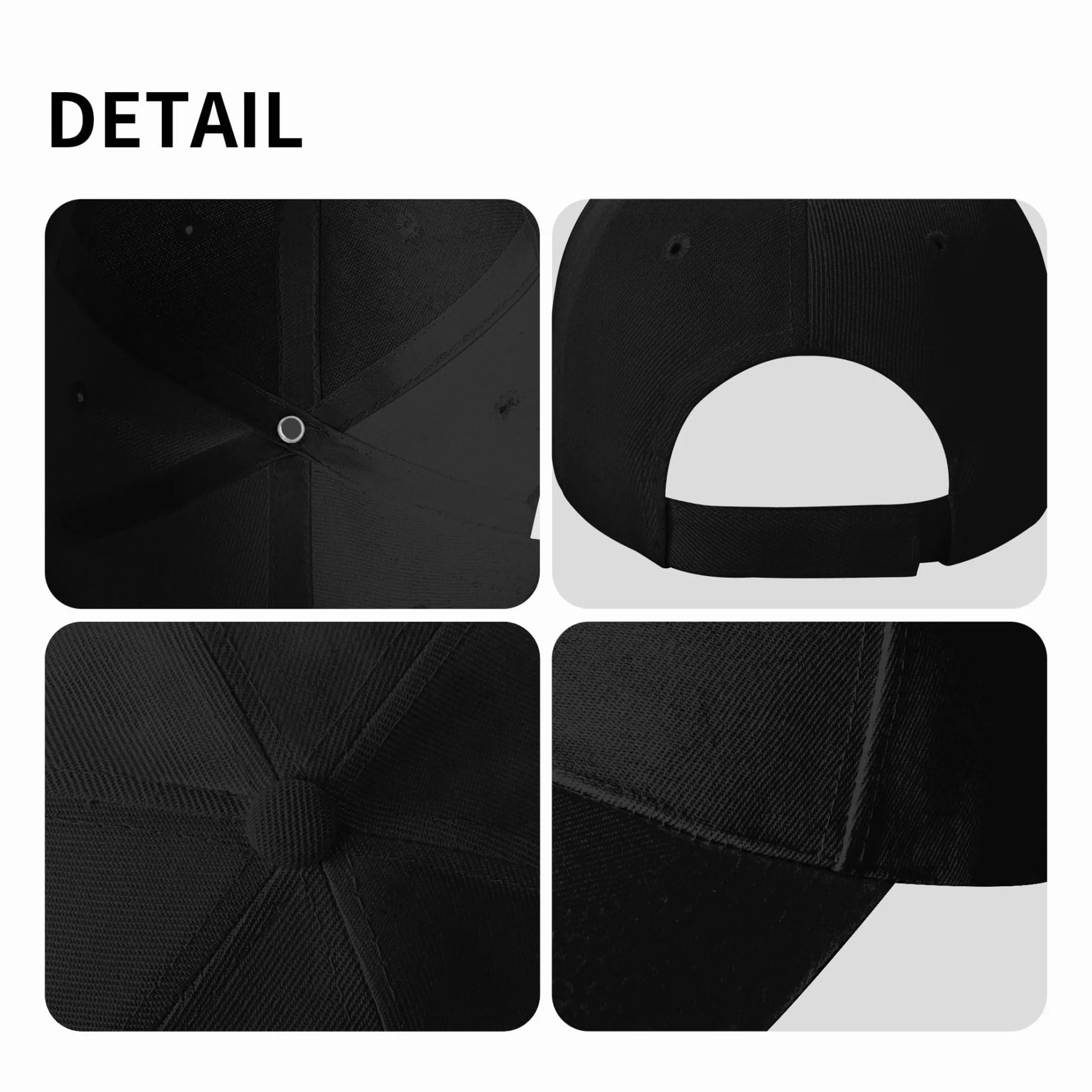 Casquette Baseball Personnalisée Photo Nom Texte Hommes Femmes