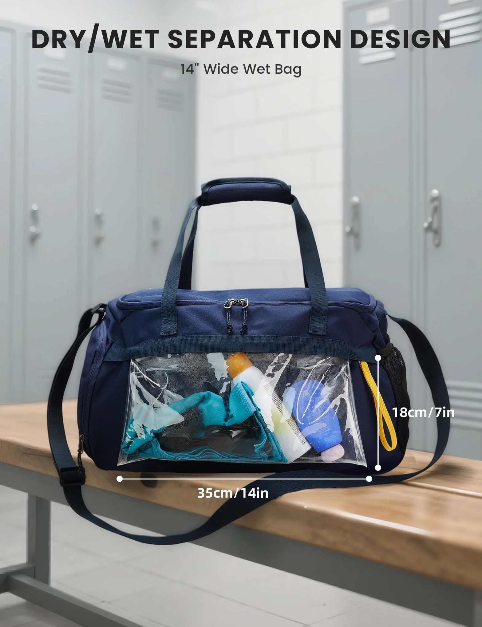 SKYSPER 35L Sac de Sport avec Compartiment à Chaussures et Compartiment Humide