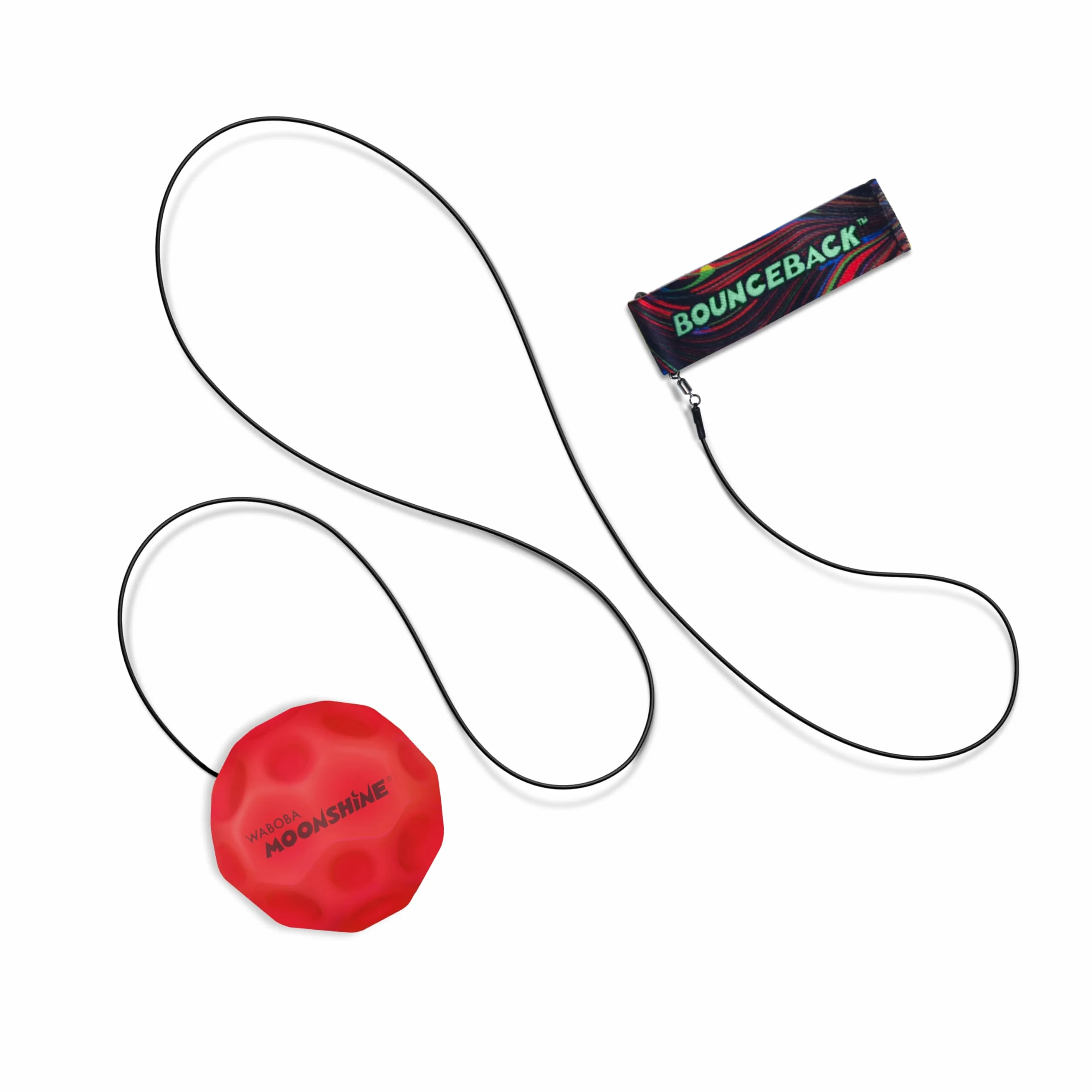 Waboba Boule de Lune LED rebondissante avec dragonne – Boule lumineuse à rebond élevé pour enfants et adultes