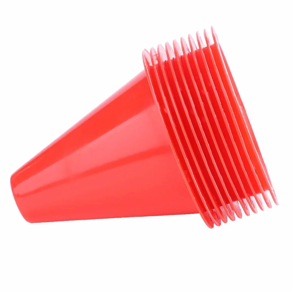 Cônes de trafic d'entraînement 10 pcs Football Cônes Marqueurs Barrières Plastique Accessoire