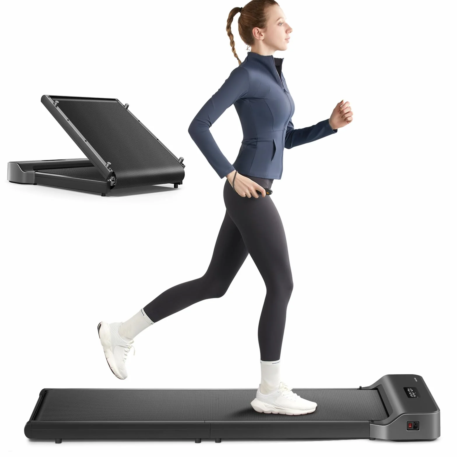 WalkingPad Tapis de Marche Pliable Électrique Silencieux 6 km/h avec Télécommande