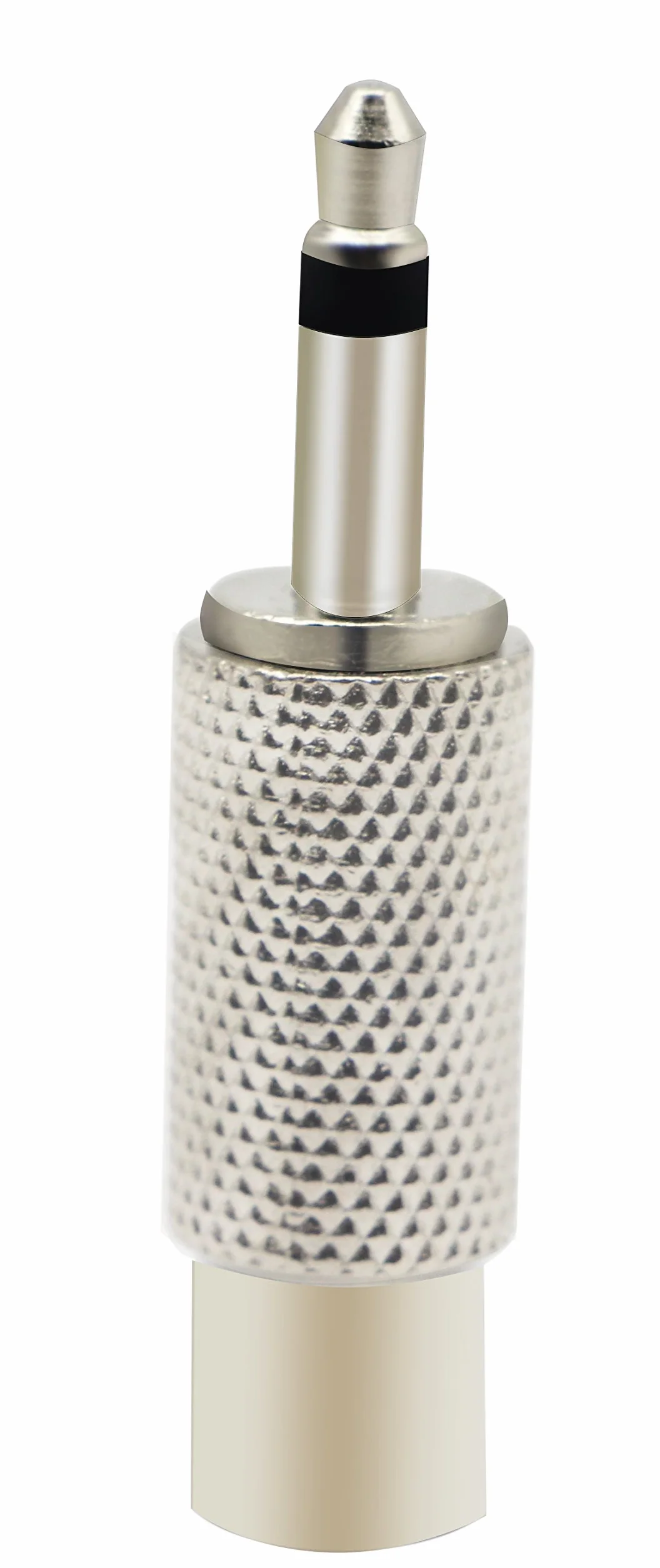 Adaptateur RCA vers 3,5mm Audio TS, connecteur 2pôles mâle vers RCA Femelle, Compatible Haut-parleurs, téléphones, mp3, Argent 2 pièces