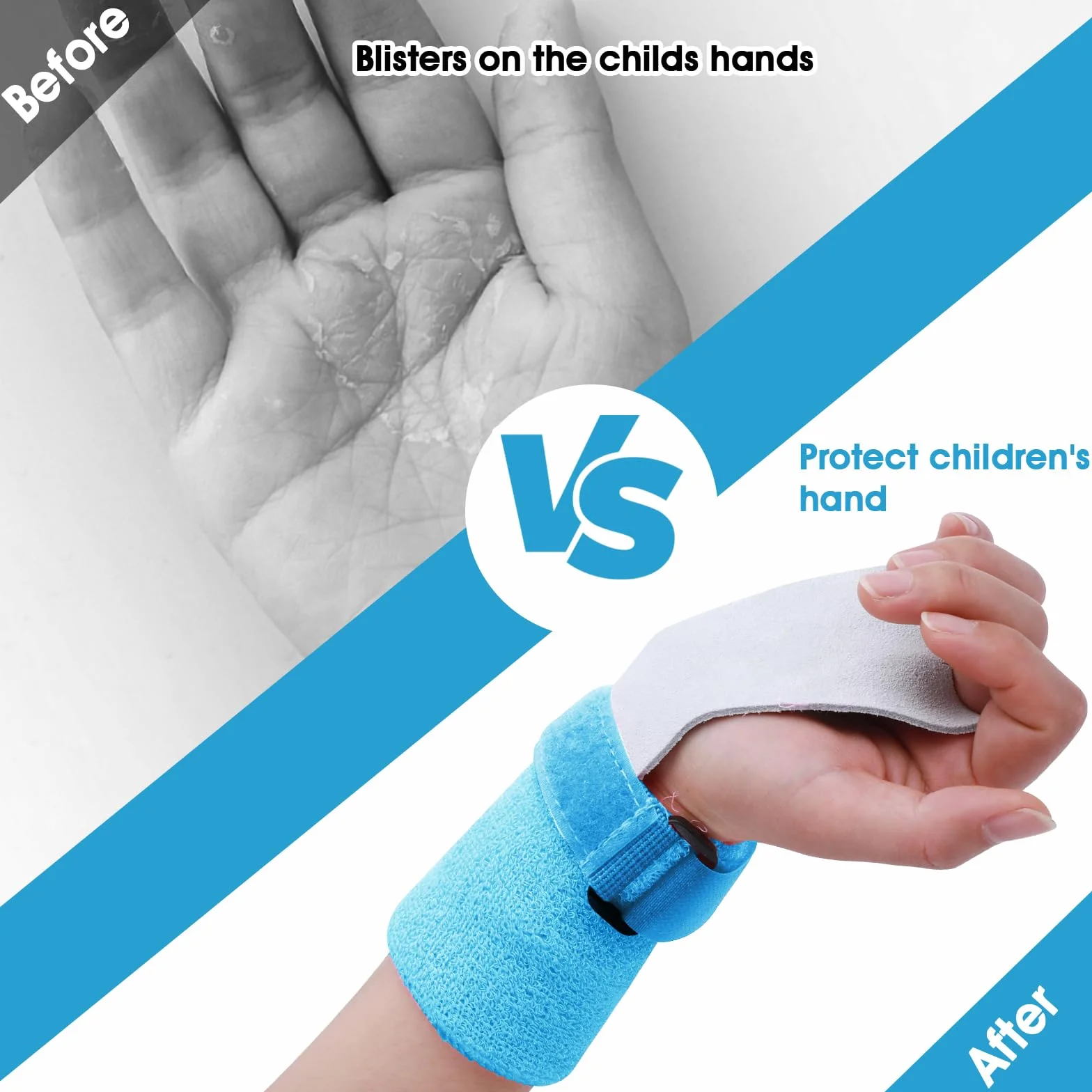 Abeillo Gymnastics Grips Wristbands Set for Girls Youth Kids Gymnastic Hand Grips Bar Palm Protection Wrist Support Sports Accessories