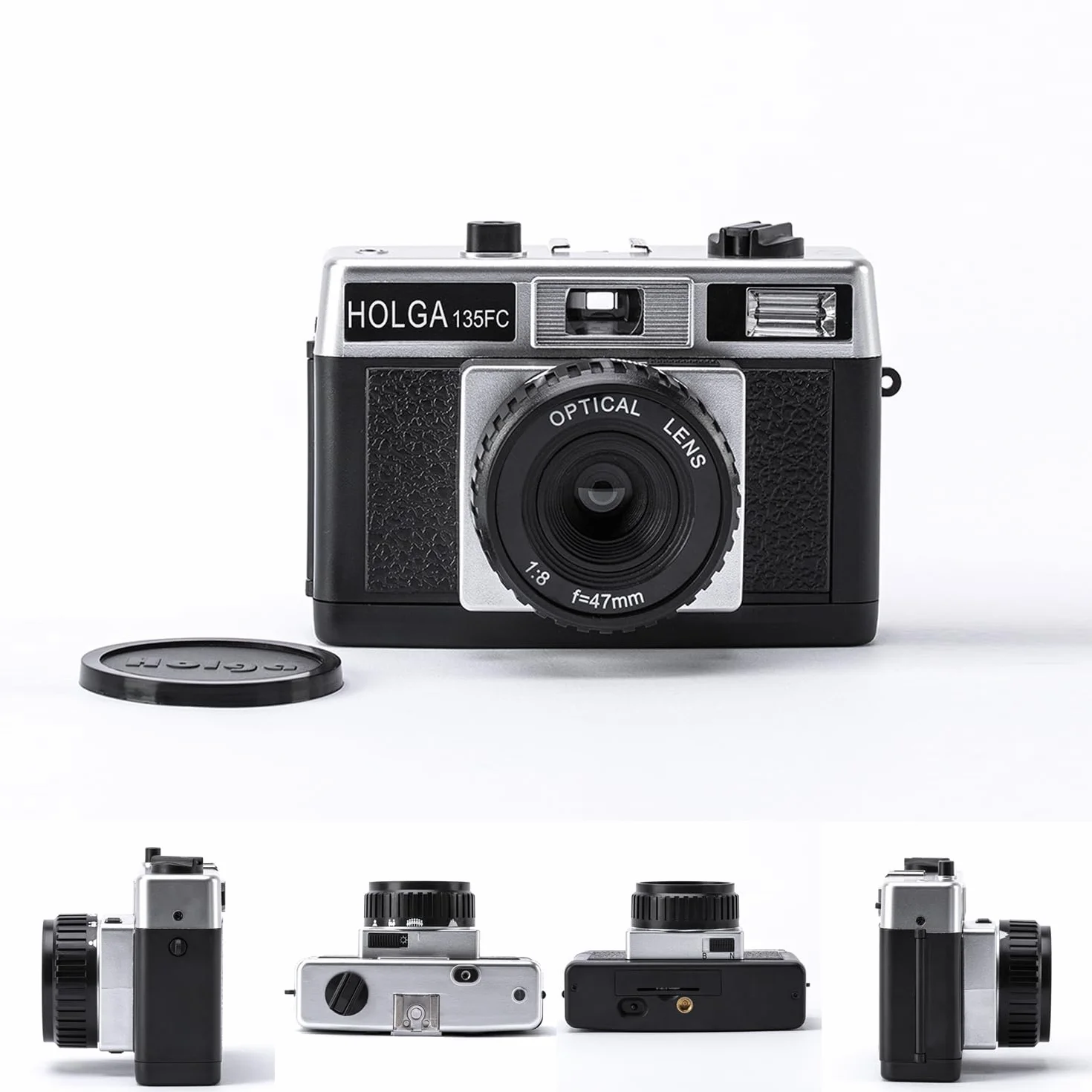 Holga artLINE Appareil Photo 35 FC avec Flash Noir