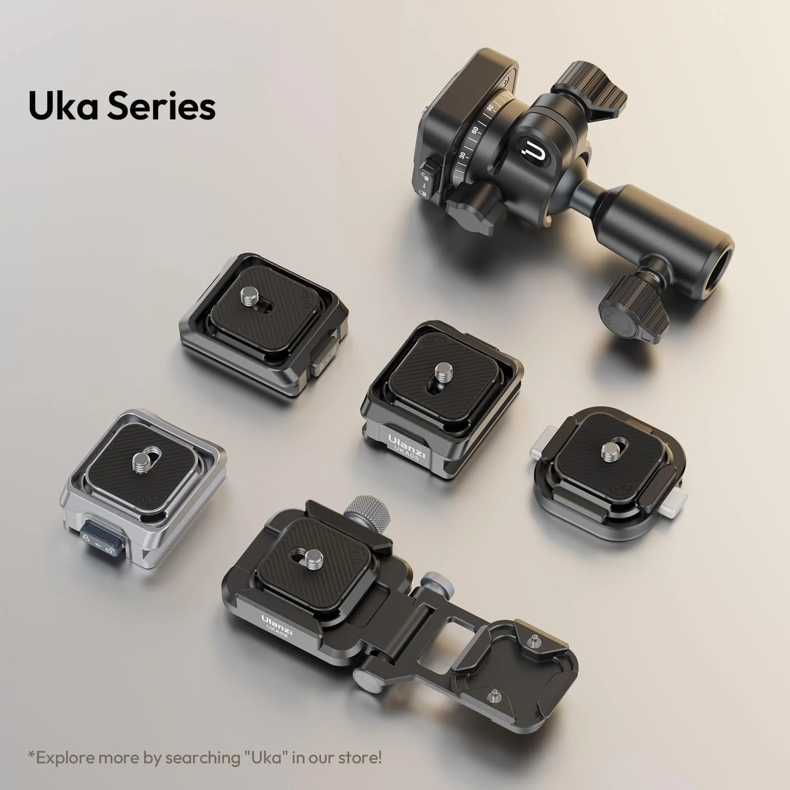 ULANZI C061 Plateau de Fixation Rapide pour stabilisateurs DJI RS2/3/3 Pro/4/4 Pro/RS 4 Mini, Accessoires pour stabilisateur de cardan, Charge maximale 6 kg