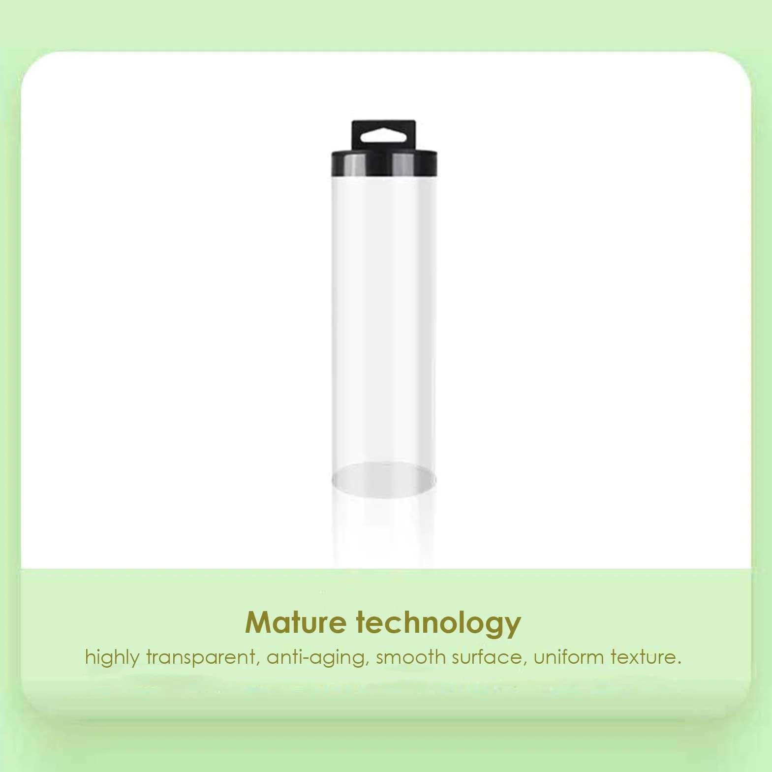 Tube de rangement pour balles de tennis en plastique transparent empilable
