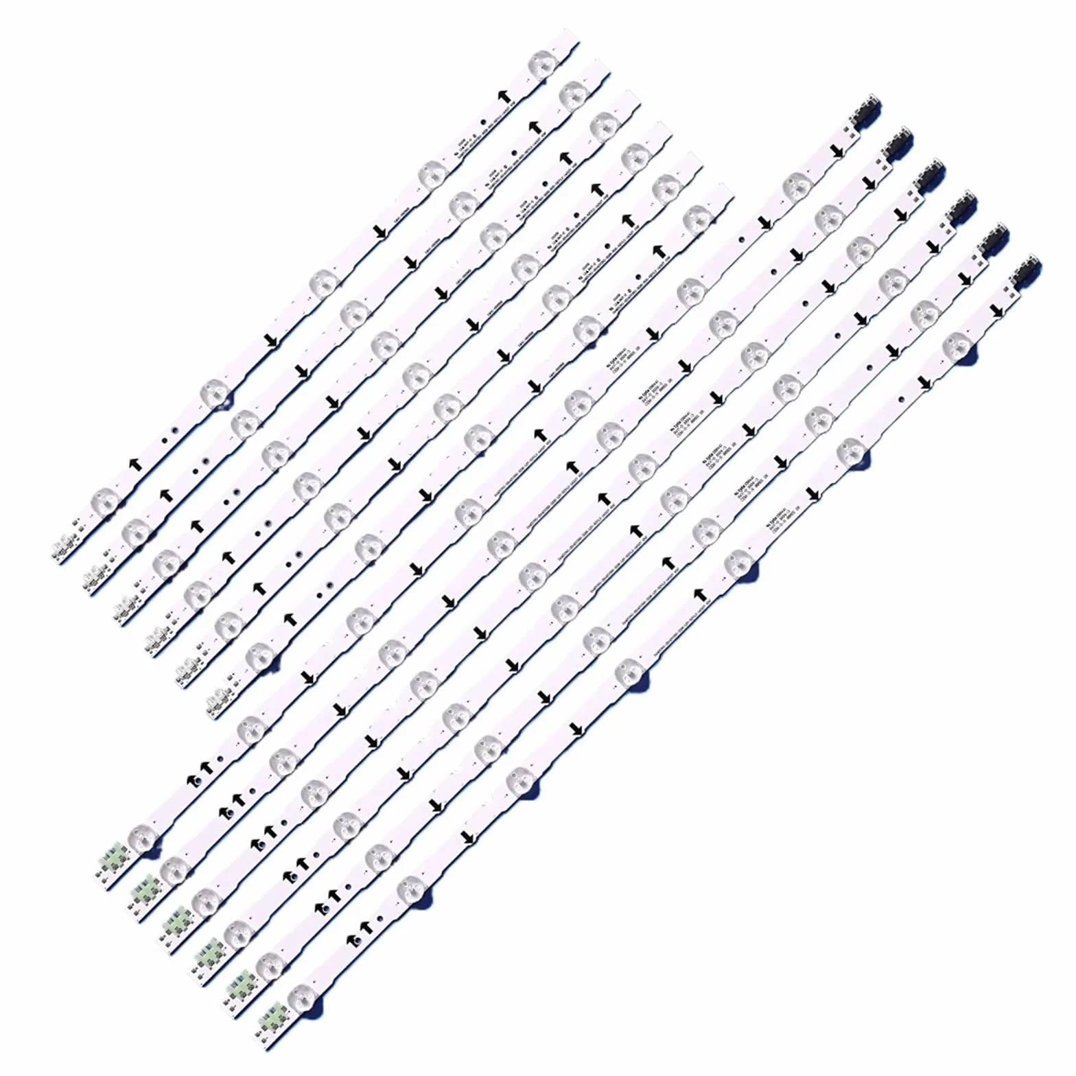 Bande de rétro-éclairage LED, 12 Lampes adaptées for Samsung TV 50 Pouces D4GE-500DCA-R2 D4GE-500DCB-R2 UE50H6350 UN50J5500AF UE50H6200 UE50H5000 UE50H5030