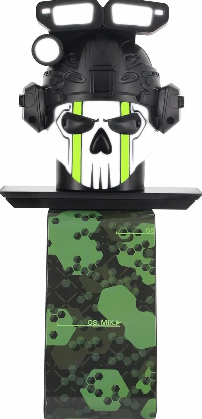 Exquisite Gaming Call of Duty Ghost Cable Guy Ikons Manette de jeu lumineuse et chargeur de téléphone portable