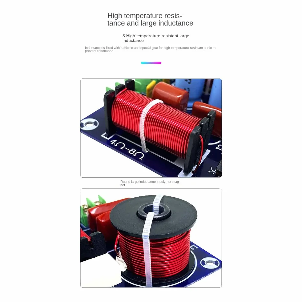 3 Voies HiFi Haut-Parleur Diviseur de FréQuence HiFi Crossover Filtre Distributeur Bricolage Ktv ScèNe Voiture Audio Woofer Haut-Parleur Filtre