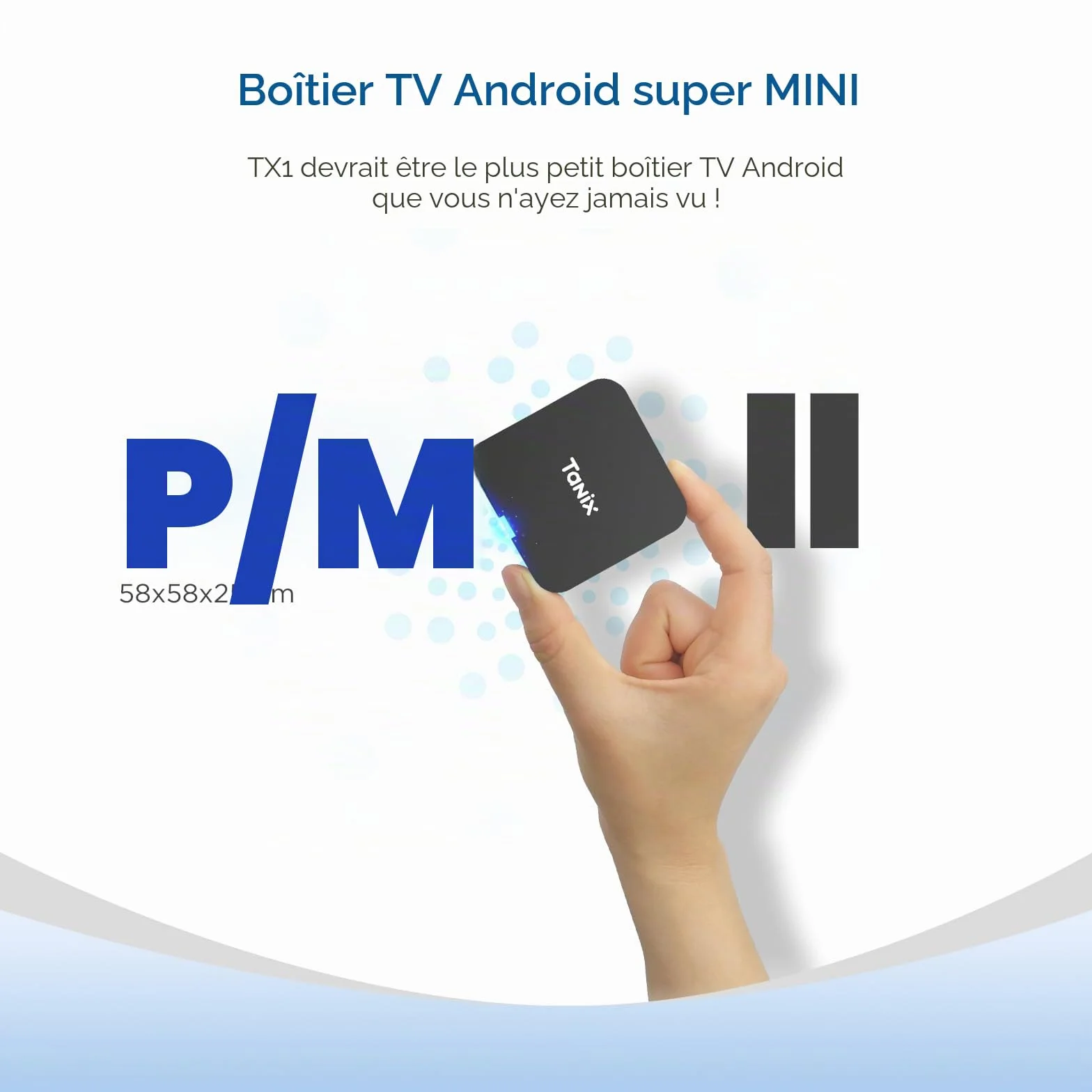 Android TV Box 10.0, Android Box 2 Go RAM 16 Go ROM, Allwinner H313 Quad-Core Arm Cortex A53, Support WiFi et USB 4K Smart Box TV