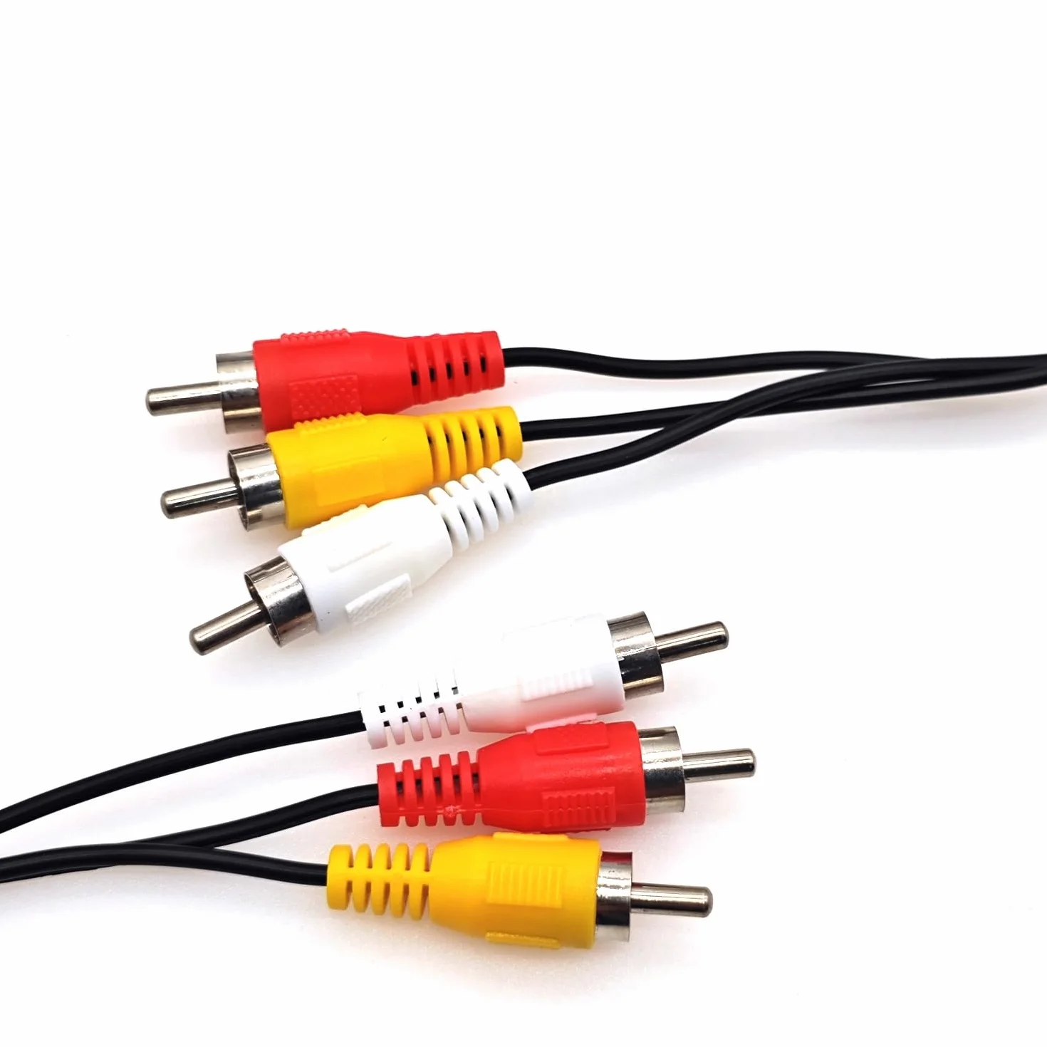 JZK 1,2 m Câble composite AV rouge jaune blanc 3 RCA mâle vers 3 RCA mâle, câble audio vidéo pour connecter un lecteur VHS/vidéo/DVD au téléviseur