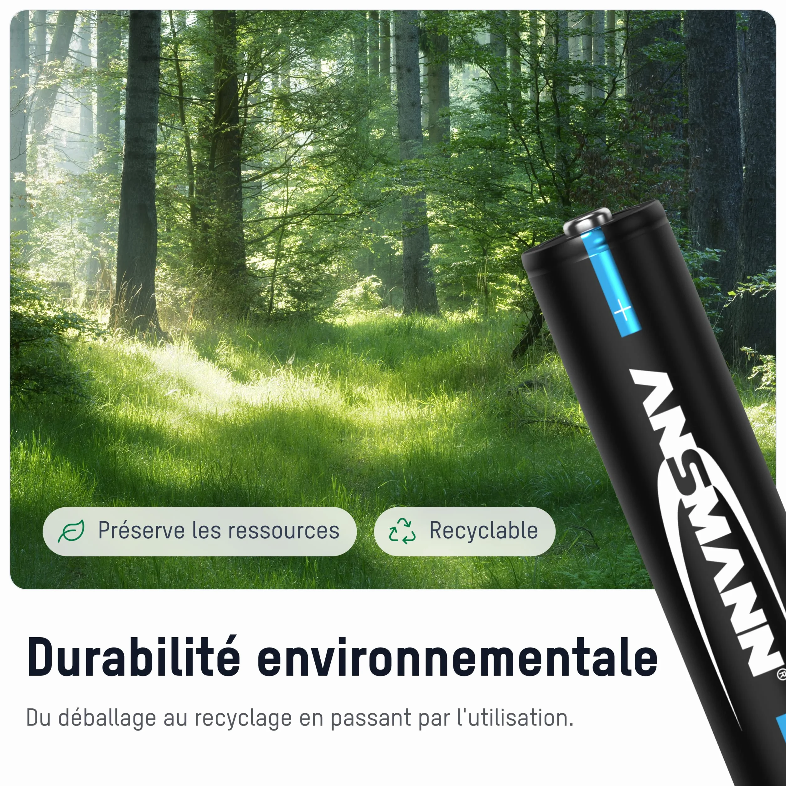 ANSMANN Piles Rechargeables HR03 Phone 800 mAh (Lot de 6) – Piles DECT pour téléphone sans Fil ou babyphone – Accumulateurs à Recharge Rapide et à Faible autodécharge