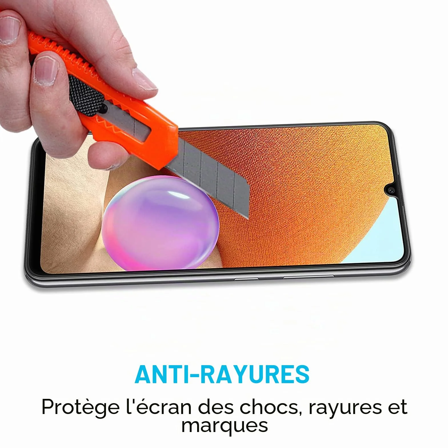 Didisky Lot de 2 Protecteur Verre Trempé pour Samsung Galaxy A32 4G, Film Protection écran, dureté 9H, Pas de Bulles, Haute définition