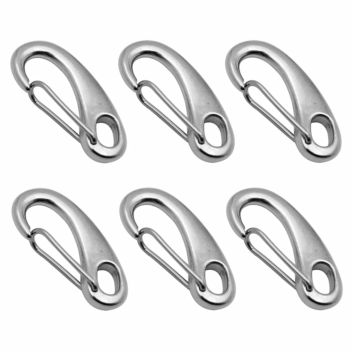 Mousquetons Escalade Acier Inoxydable 100 KG 50 mm Camping Randonnée