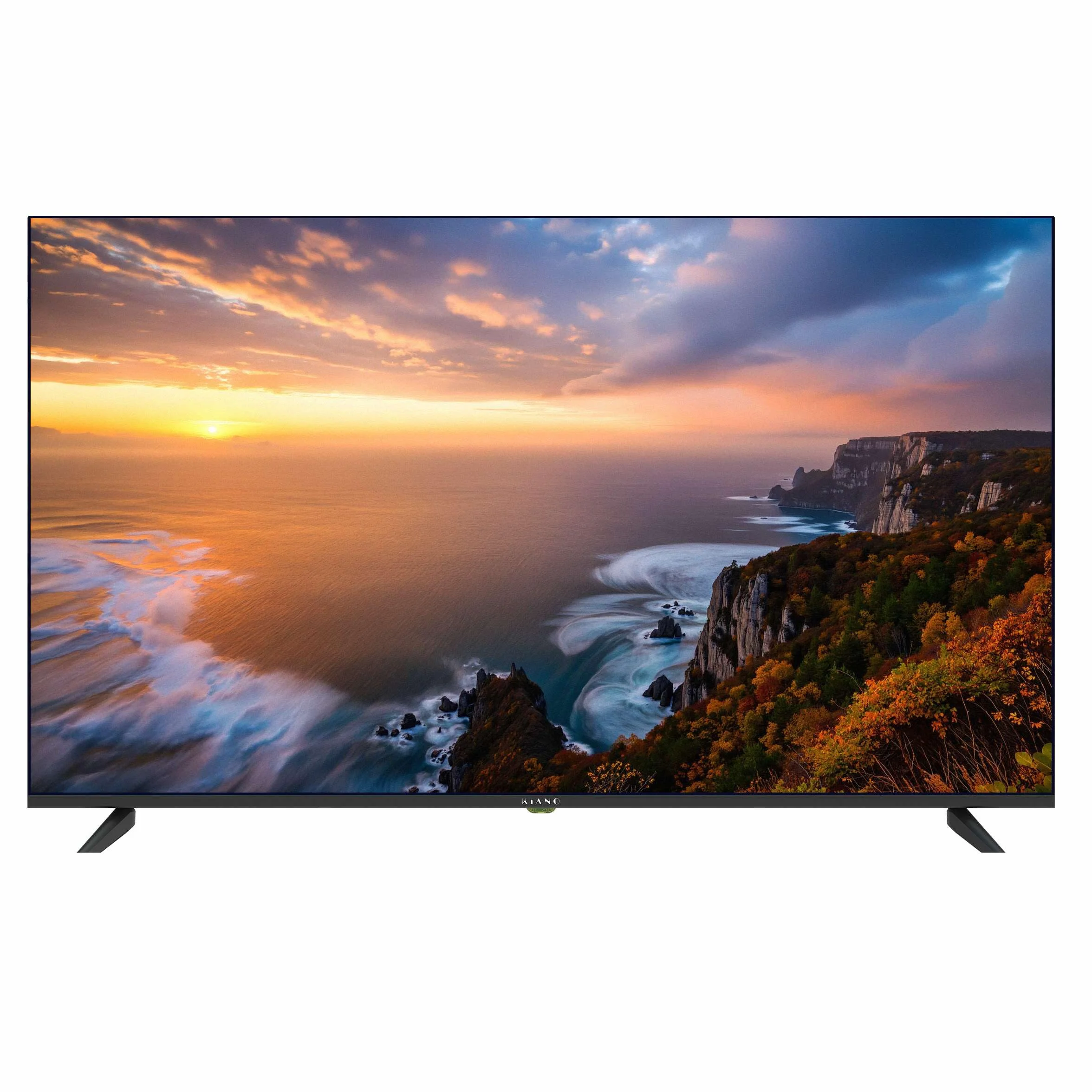 KIANO Elegance 55” Smart TV 4K UHD – VIDAA OS, D-LED, HDR, Dolby Digital Plus, Wi-FI, HDMI/USB, Triple Tuner DVB-T2/S2/C, PVR USB, Design sans Bordures