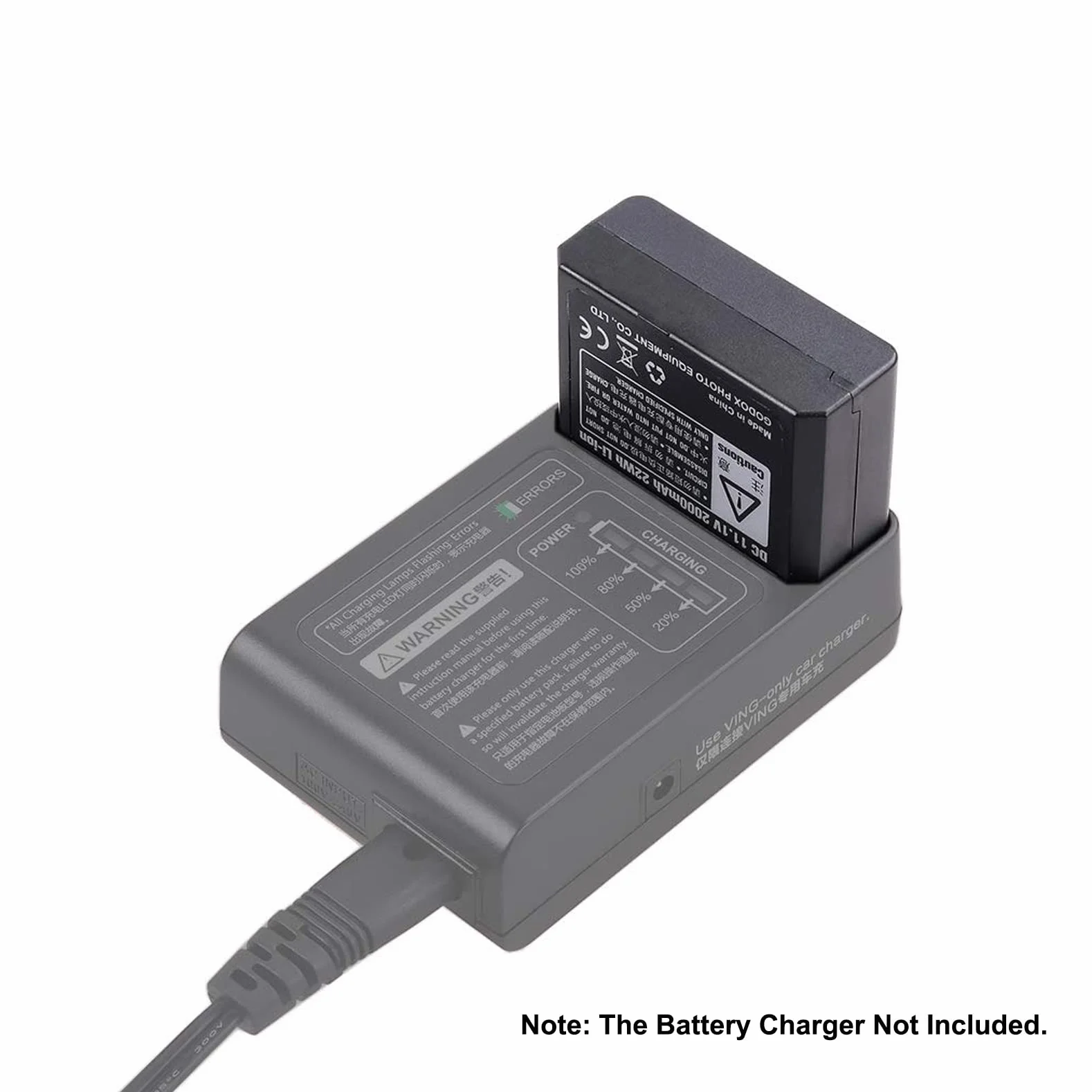 Godox VB18 Batterie au Lithium, Rechargeable Battery pour Godox V860II V850II Caméra Flash Speedlite, 11.1V 2000mAh 650 Times Complet Puissance Rapide Recyclage en 1.5s