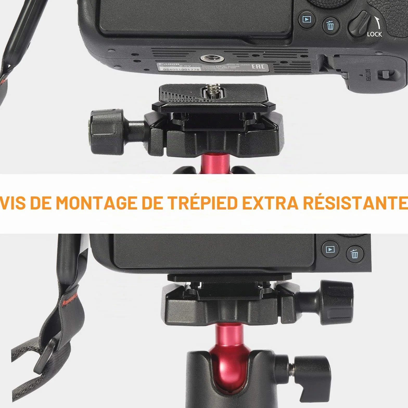 SMALLRIG Courroie d'Camera Courroie Universelle pour Camera Courroie d'Epaule Réglable pour Canon pour Nikon pour Fujifilm pour Camera Reflex Numérique - 2428